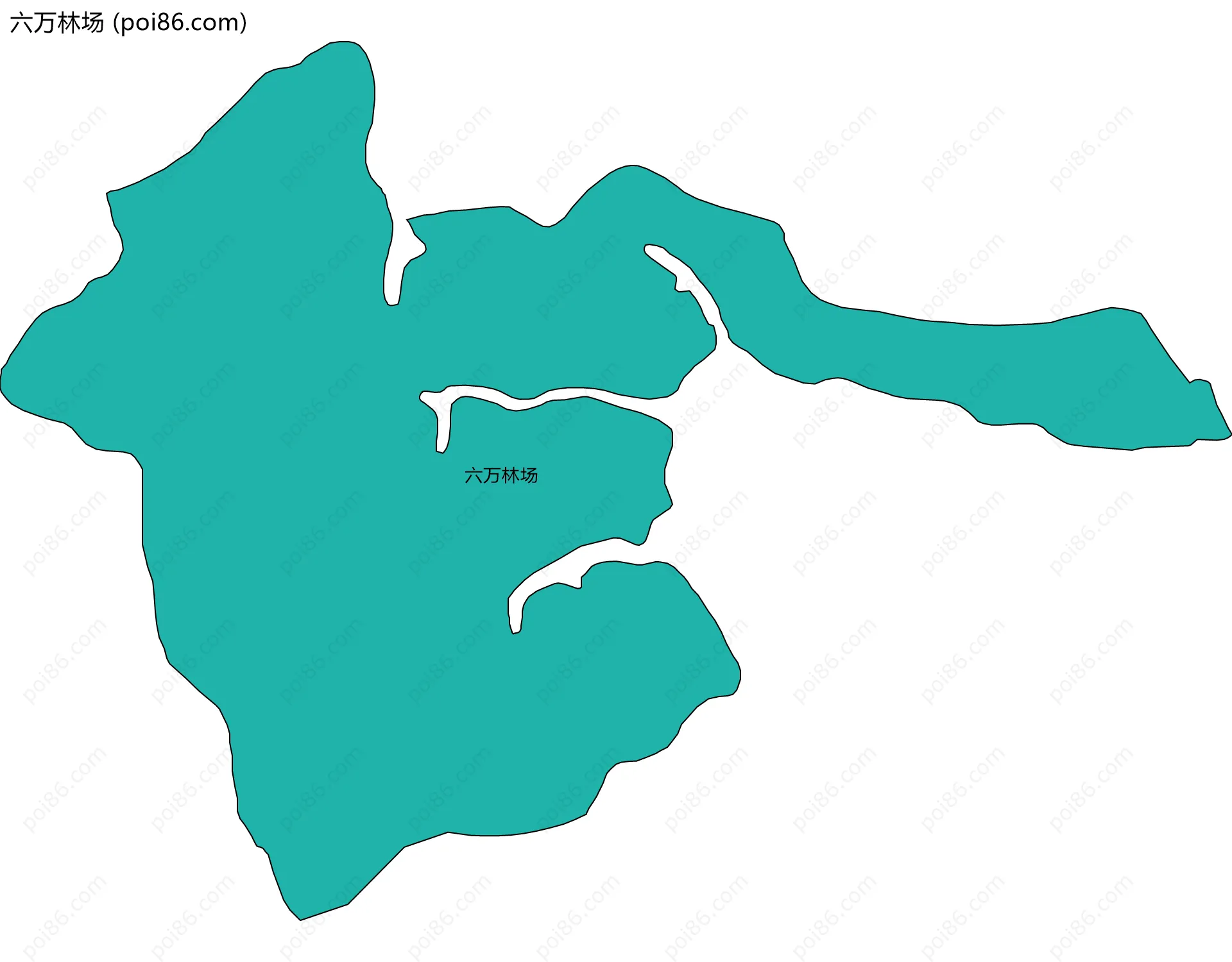 六万林场边界地图