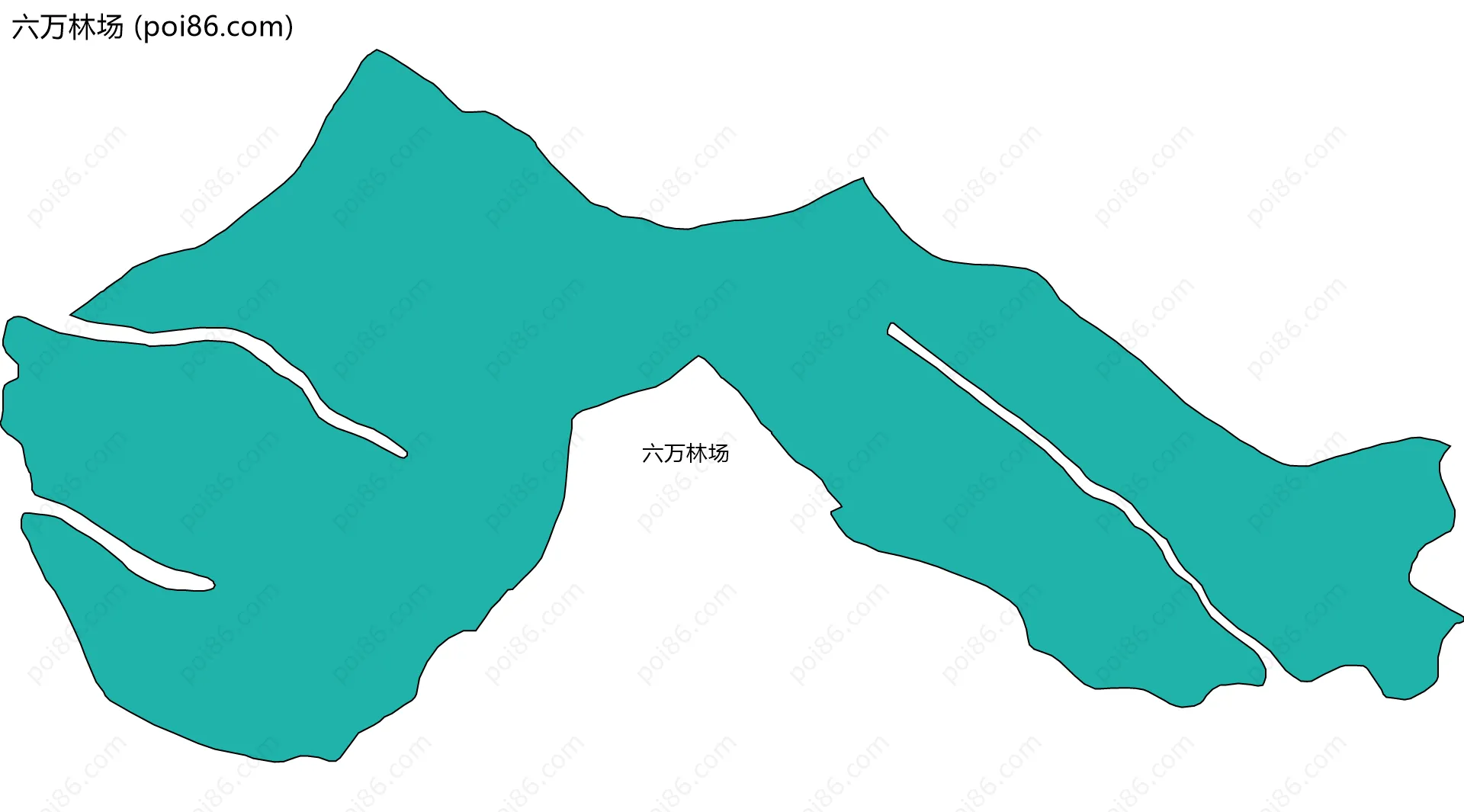 六万林场边界地图