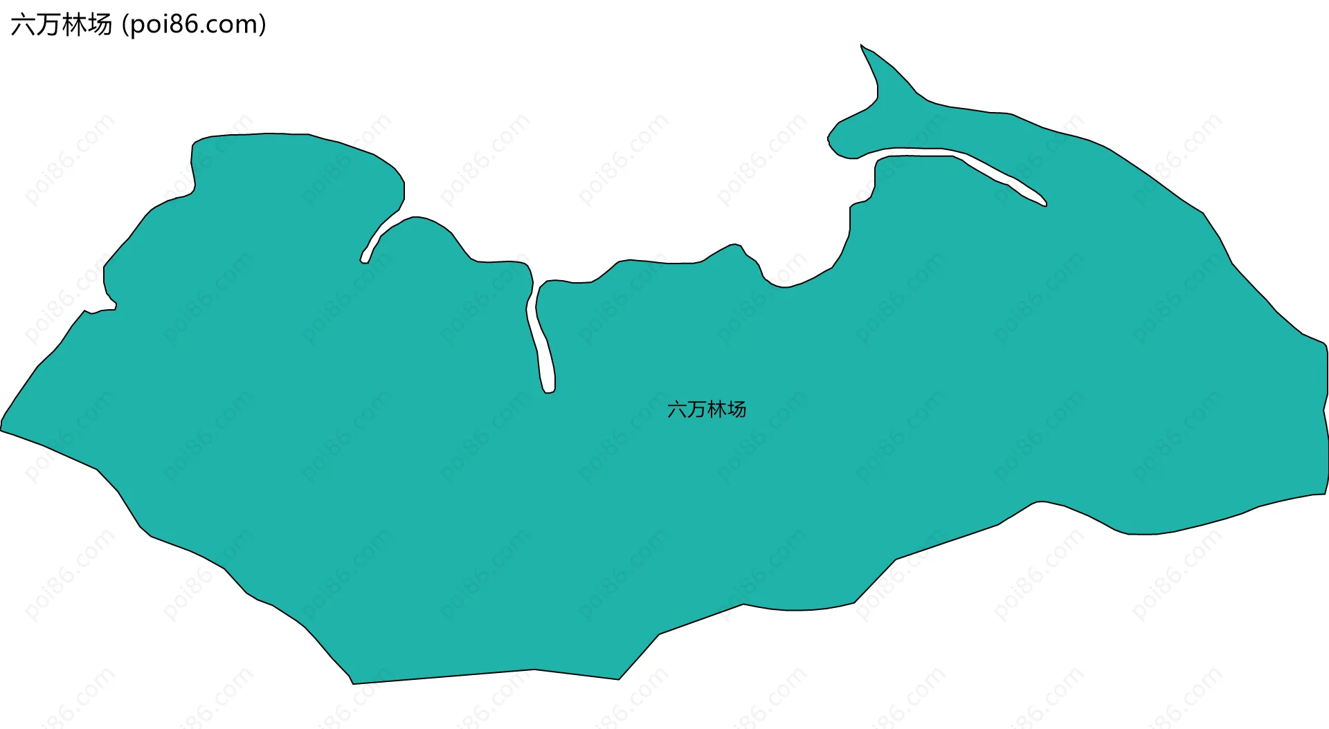 六万林场边界地图
