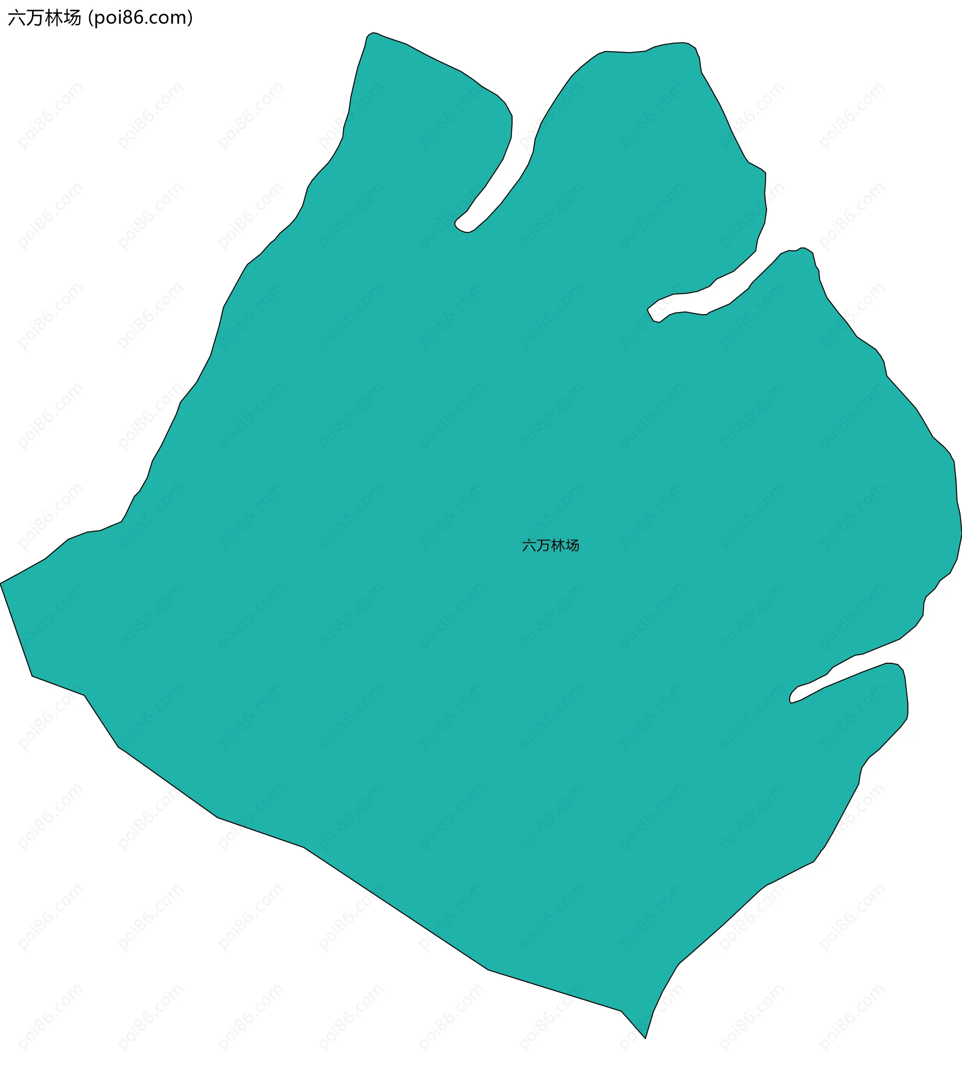 六万林场边界地图