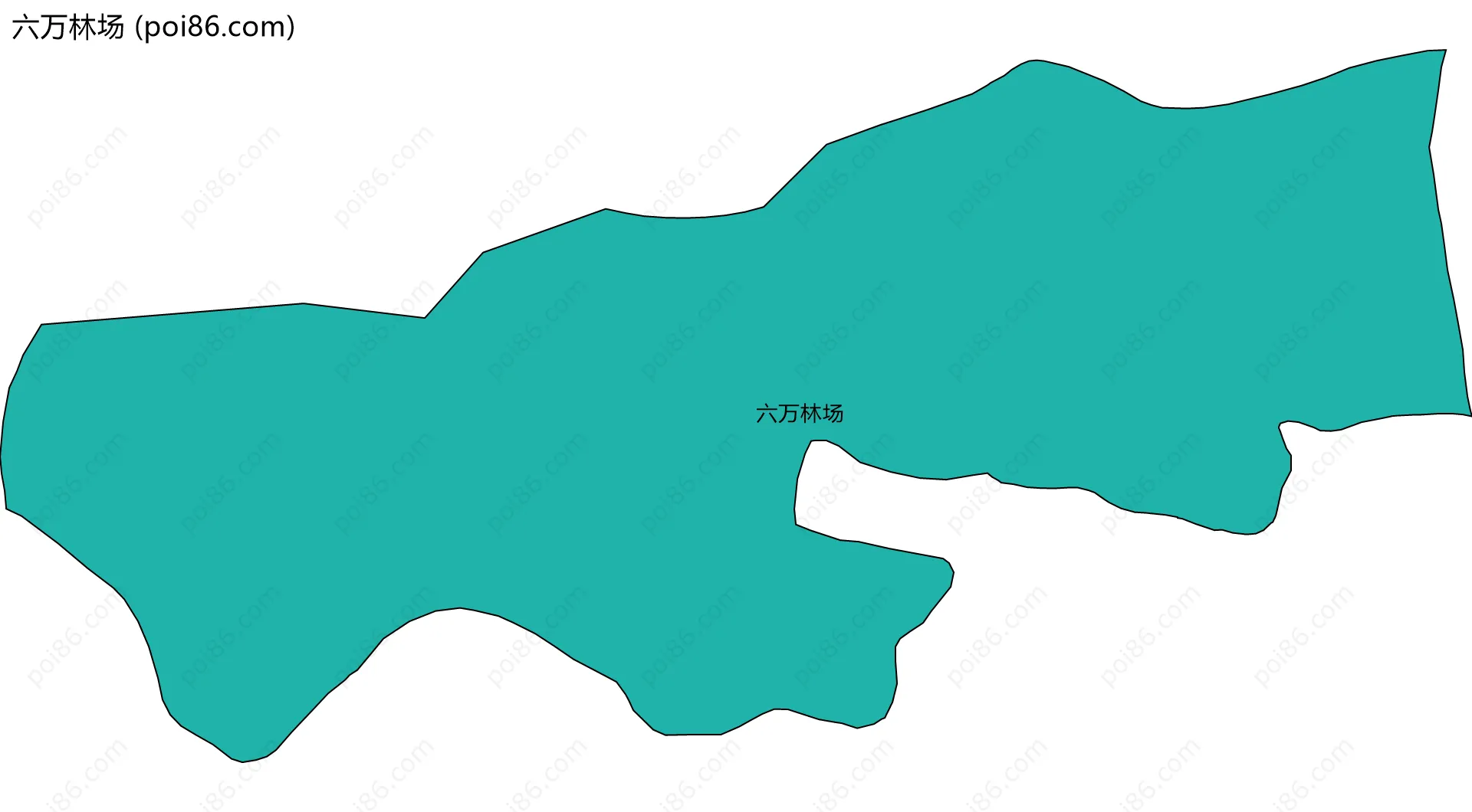 六万林场边界地图