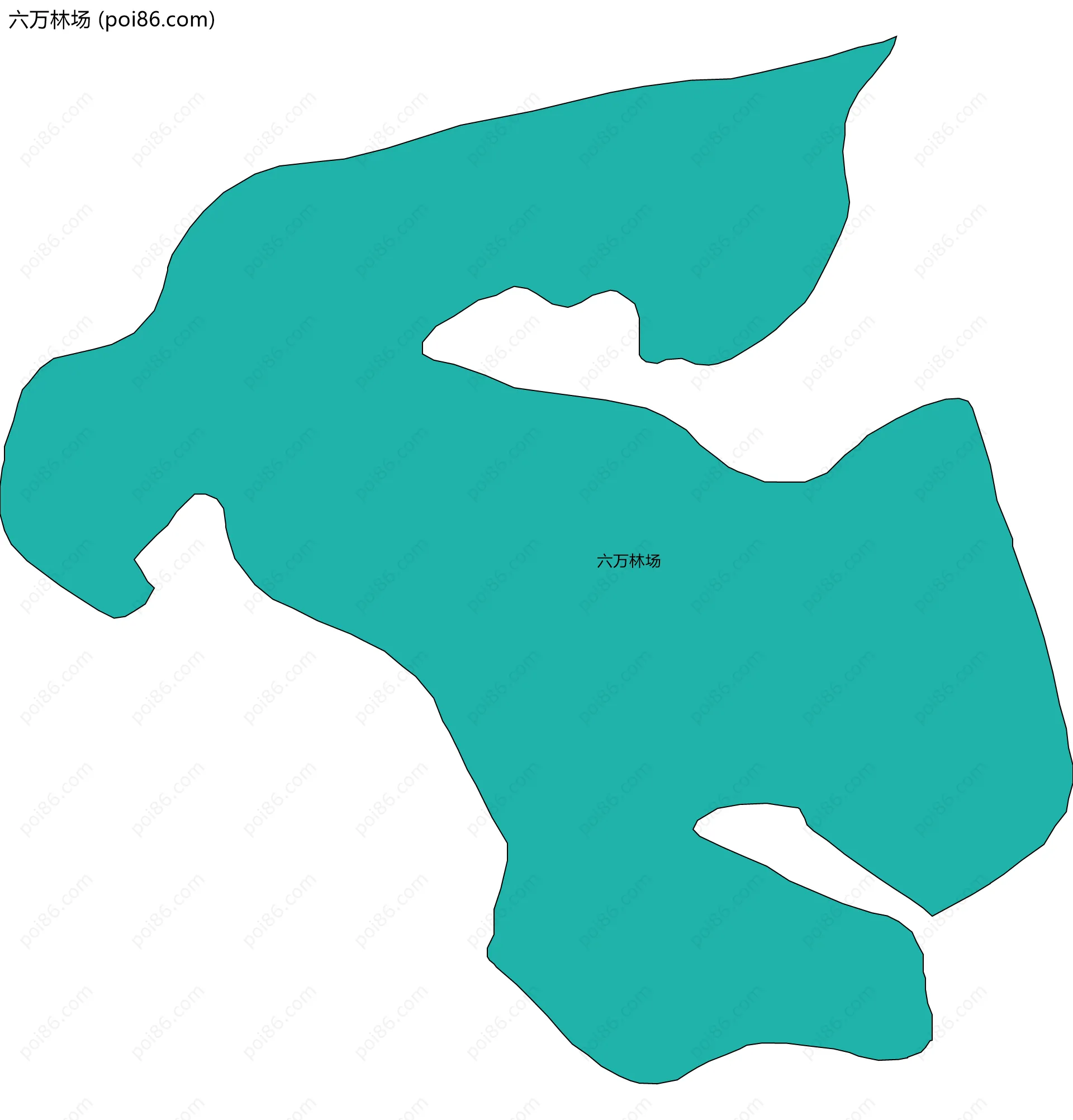 六万林场边界地图