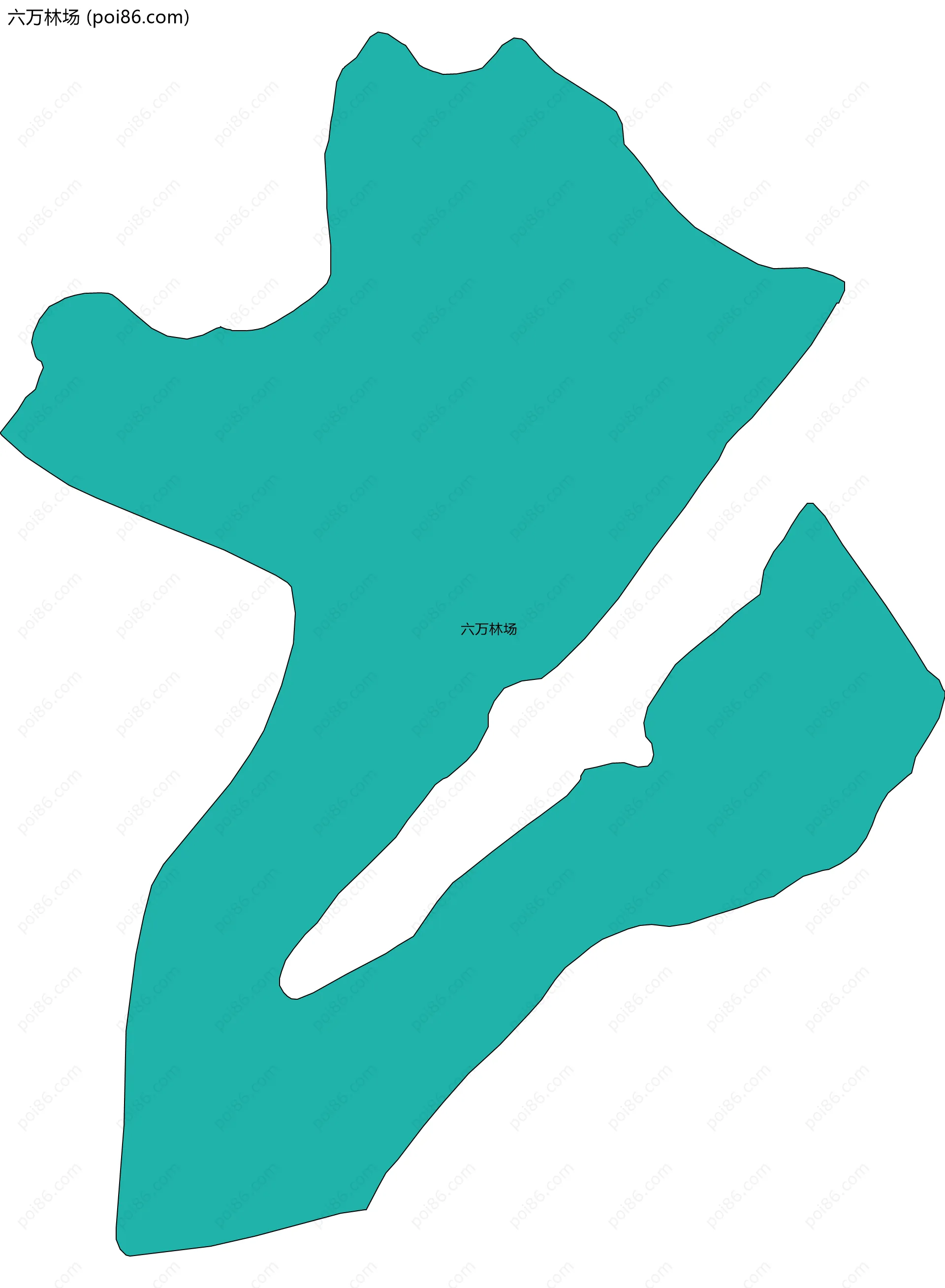 六万林场边界地图