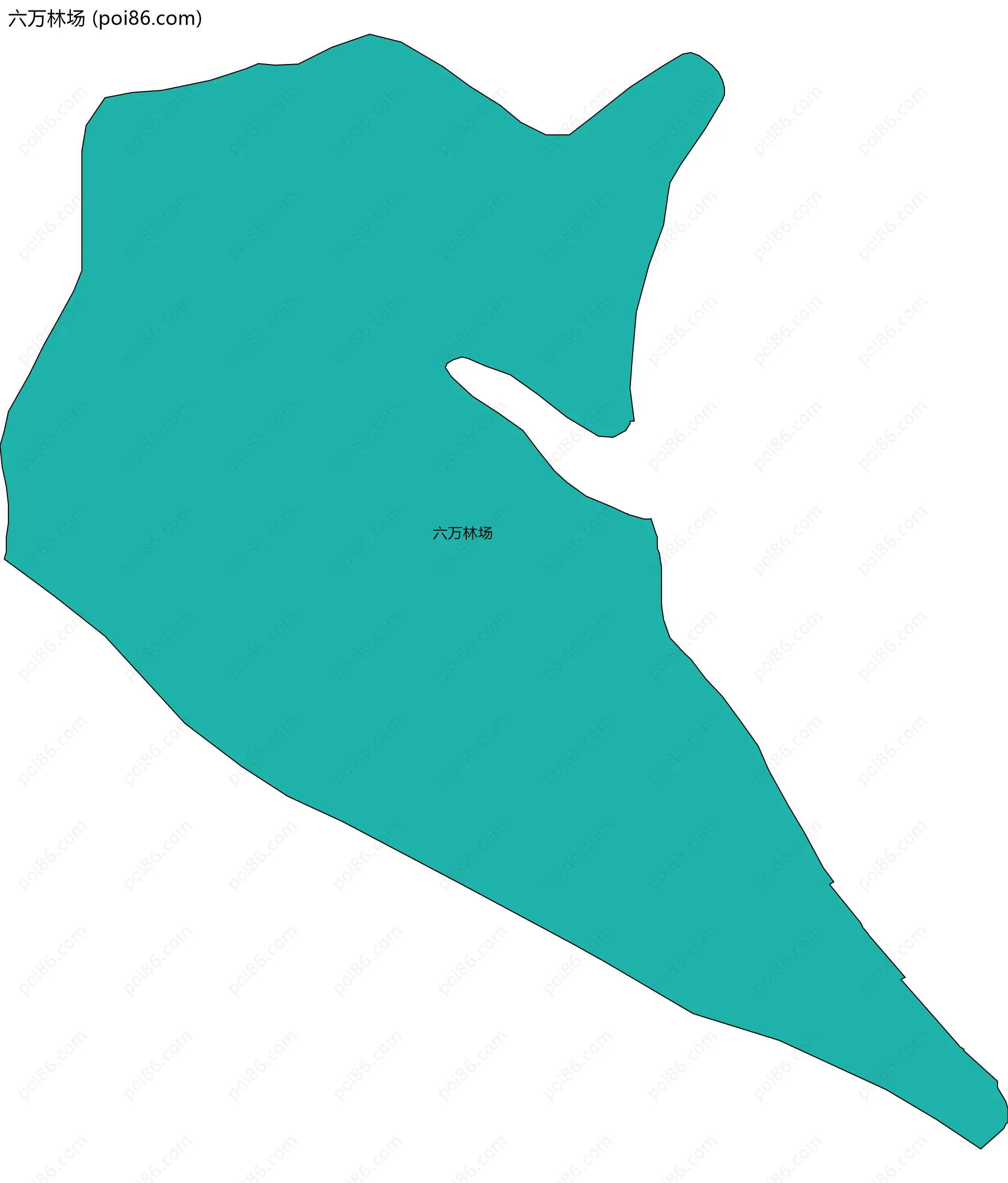 六万林场边界地图