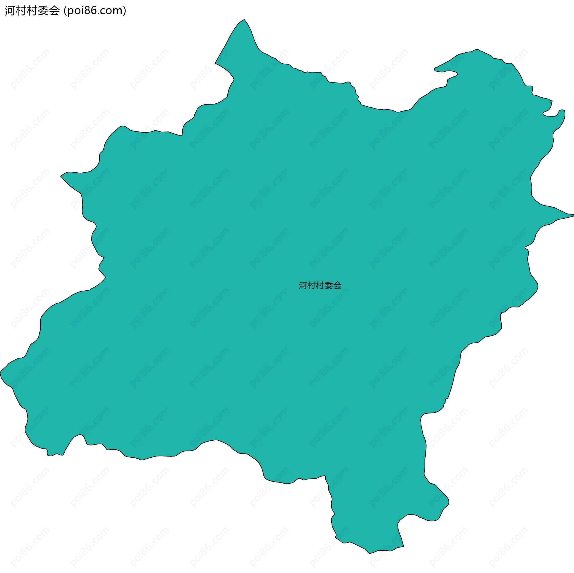 河村村委会边界地图