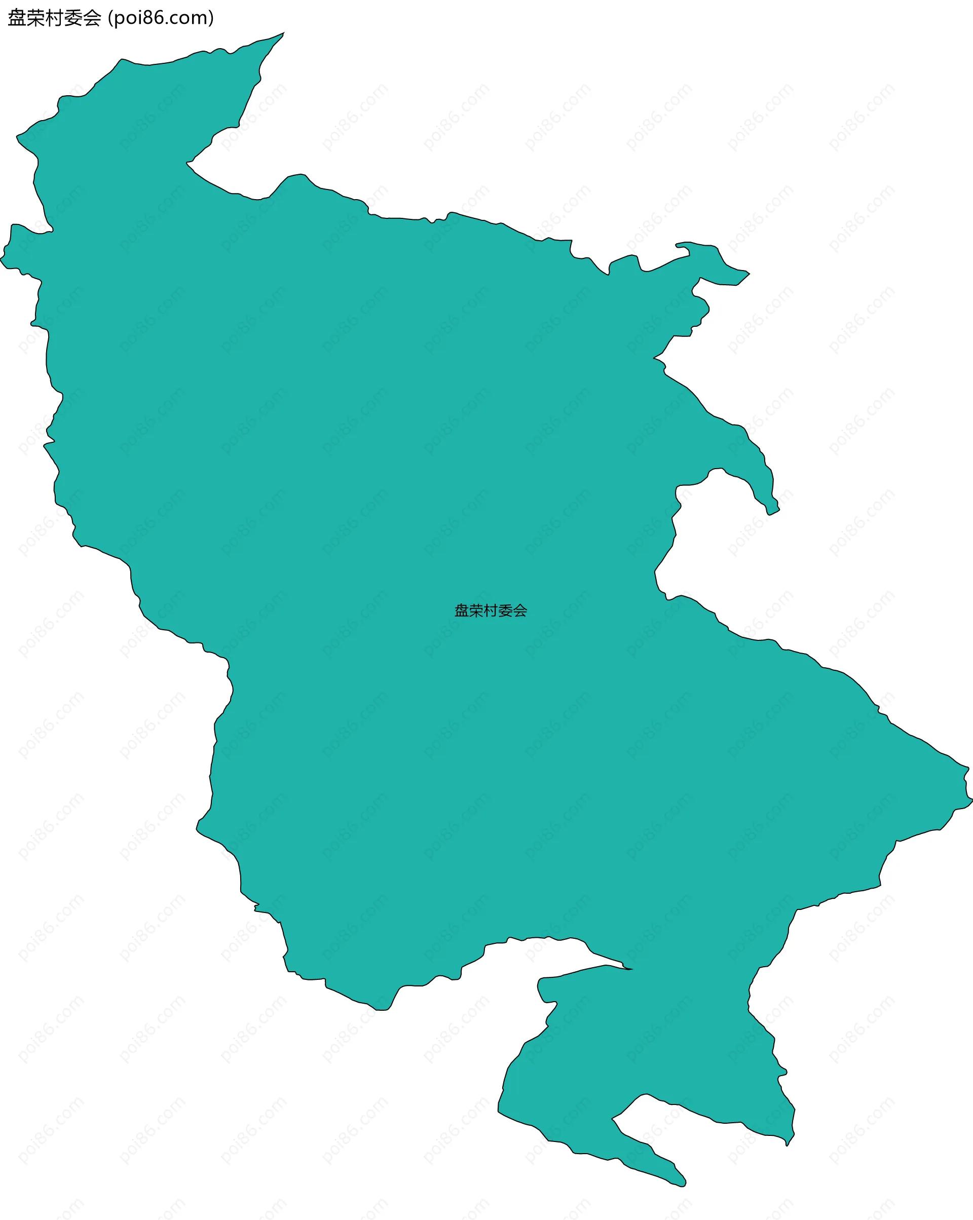 盘荣村委会边界地图