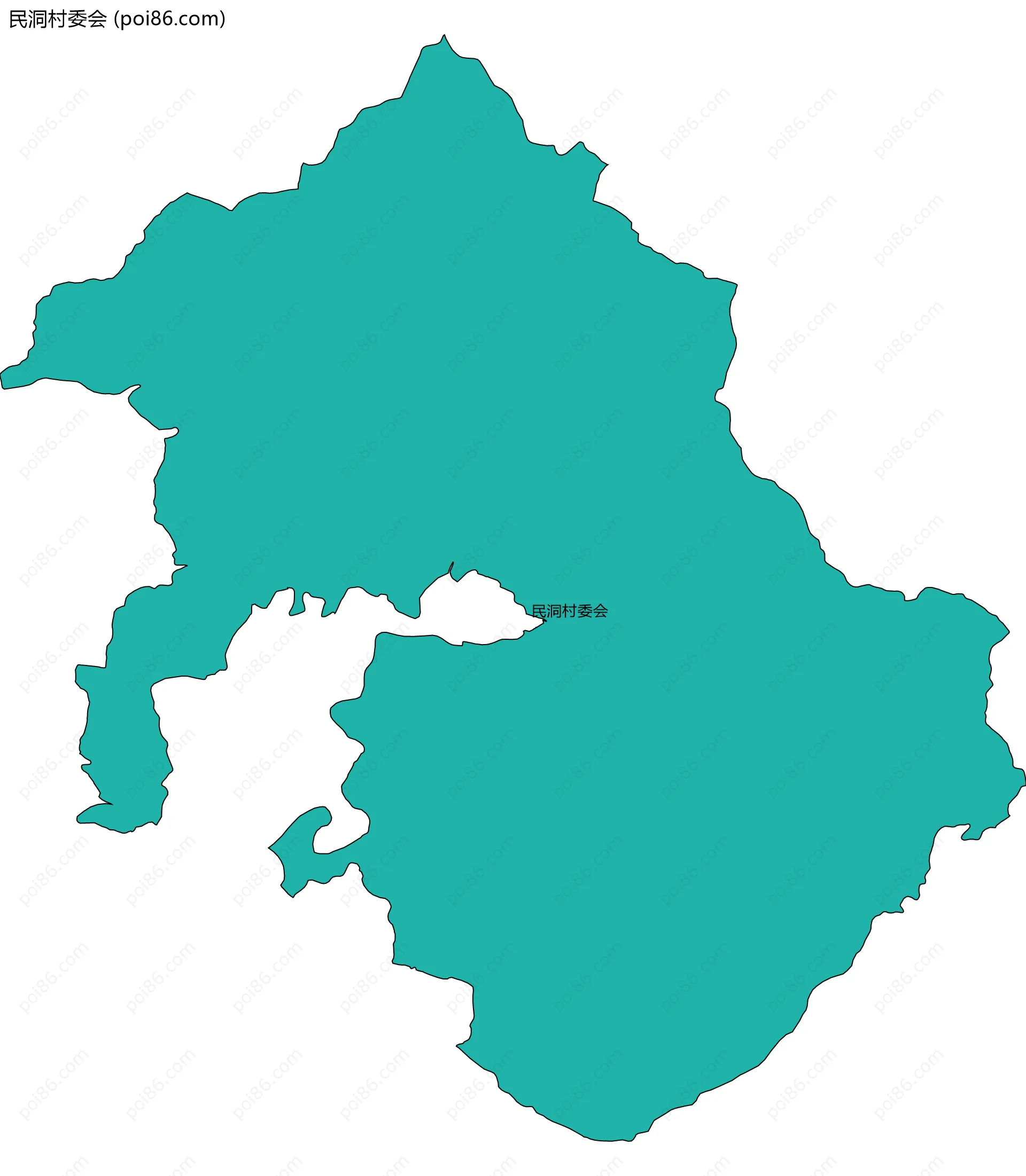 民洞村委会边界地图