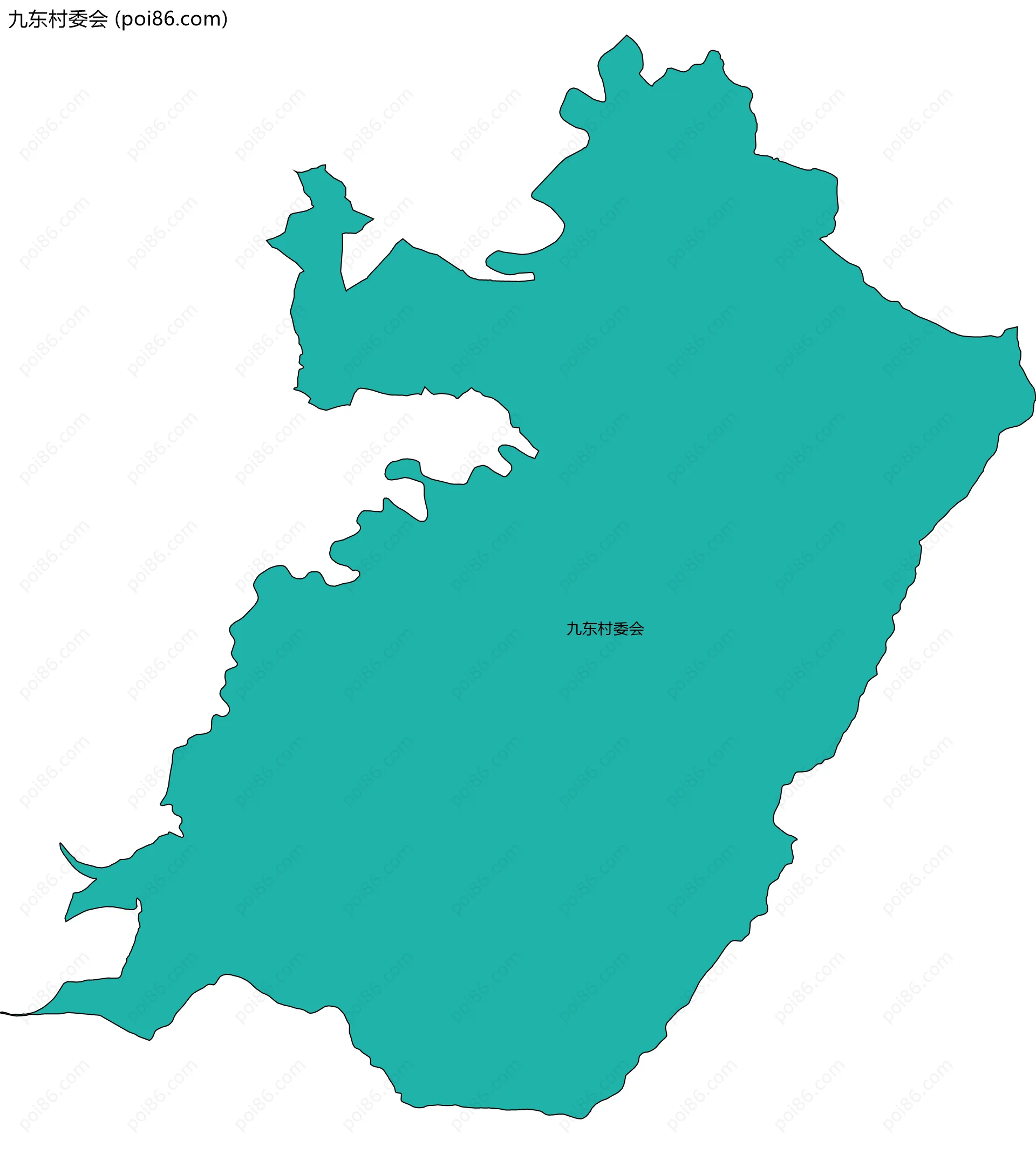 九东村委会边界地图