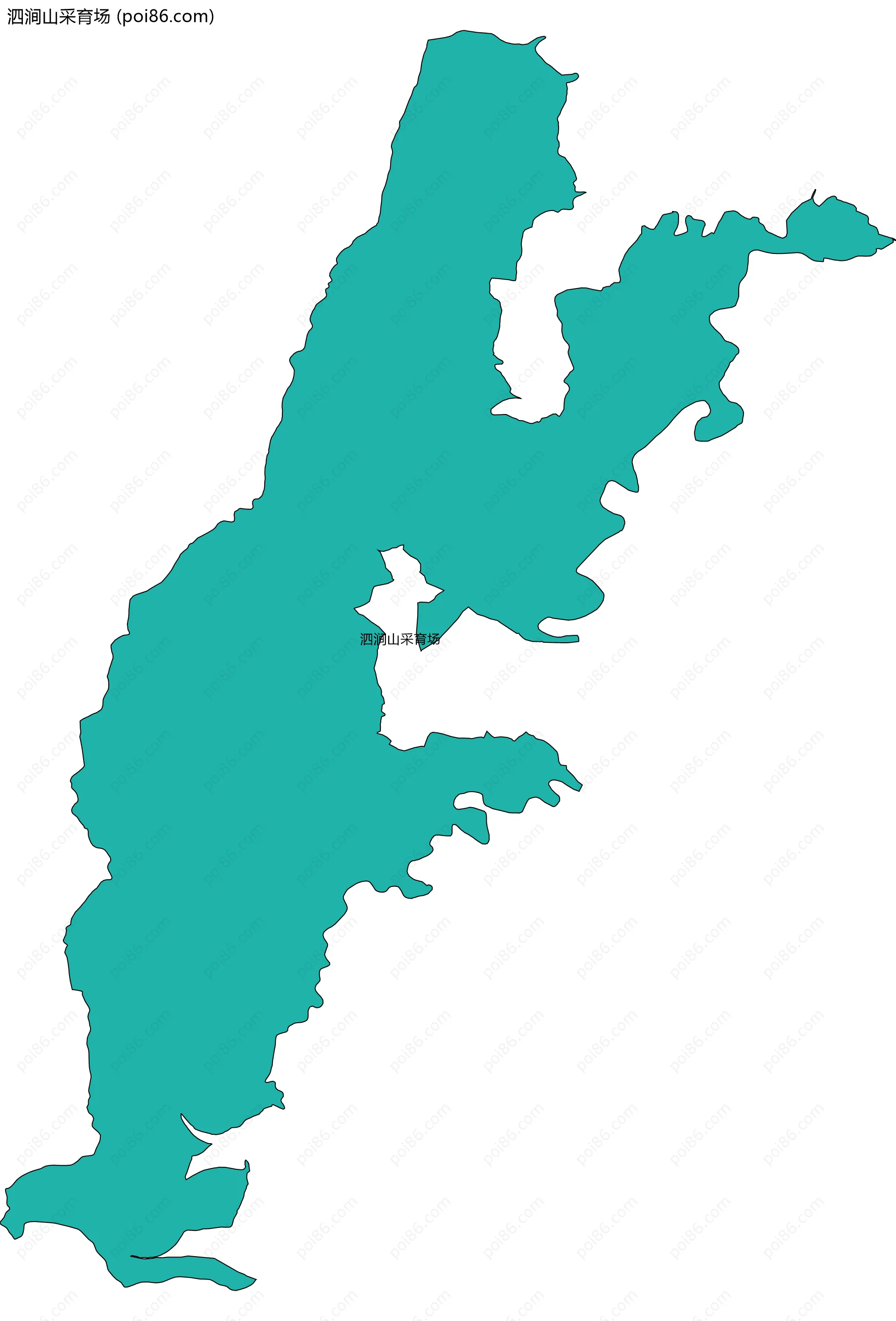 泗涧山采育场边界地图