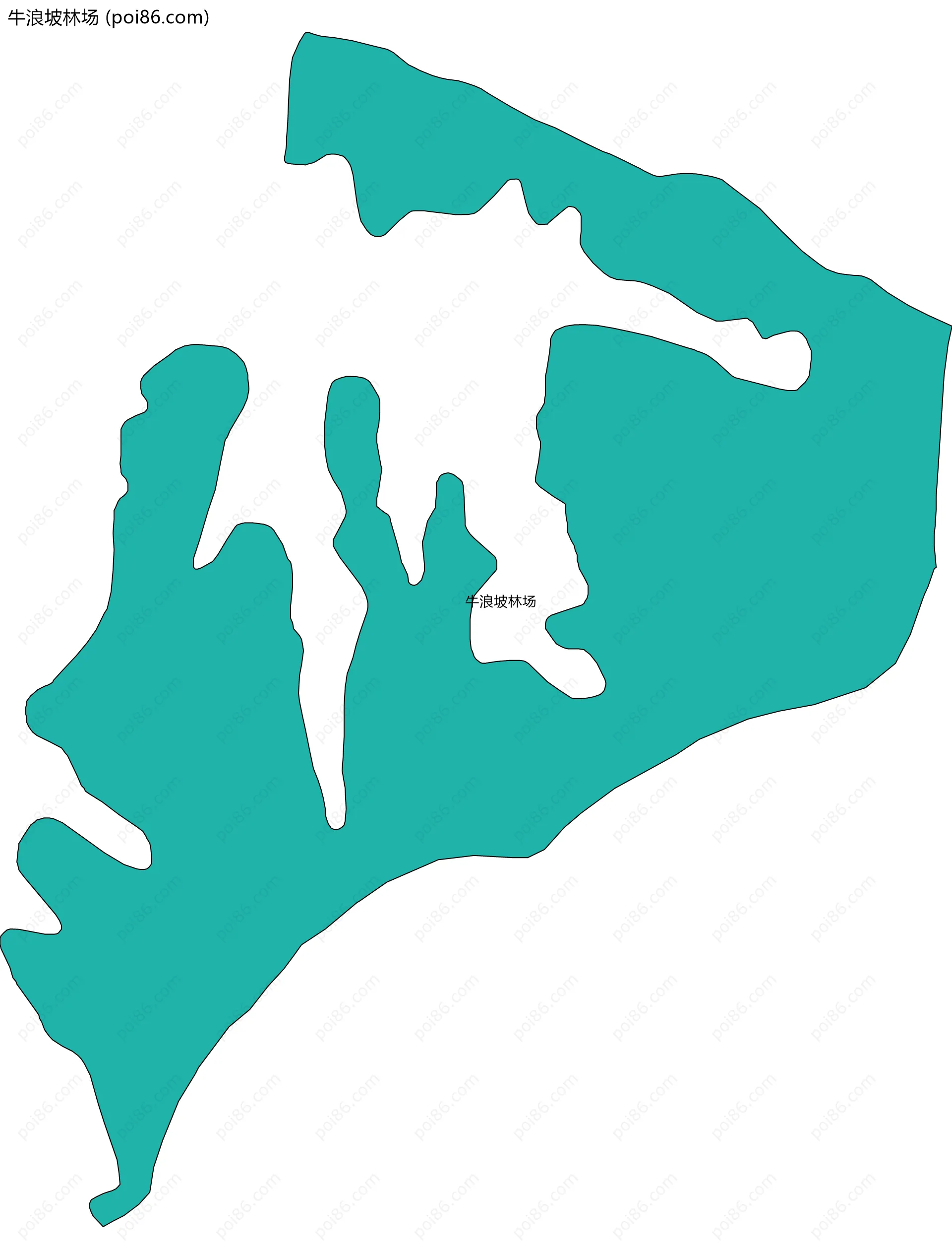 牛浪坡林场边界地图