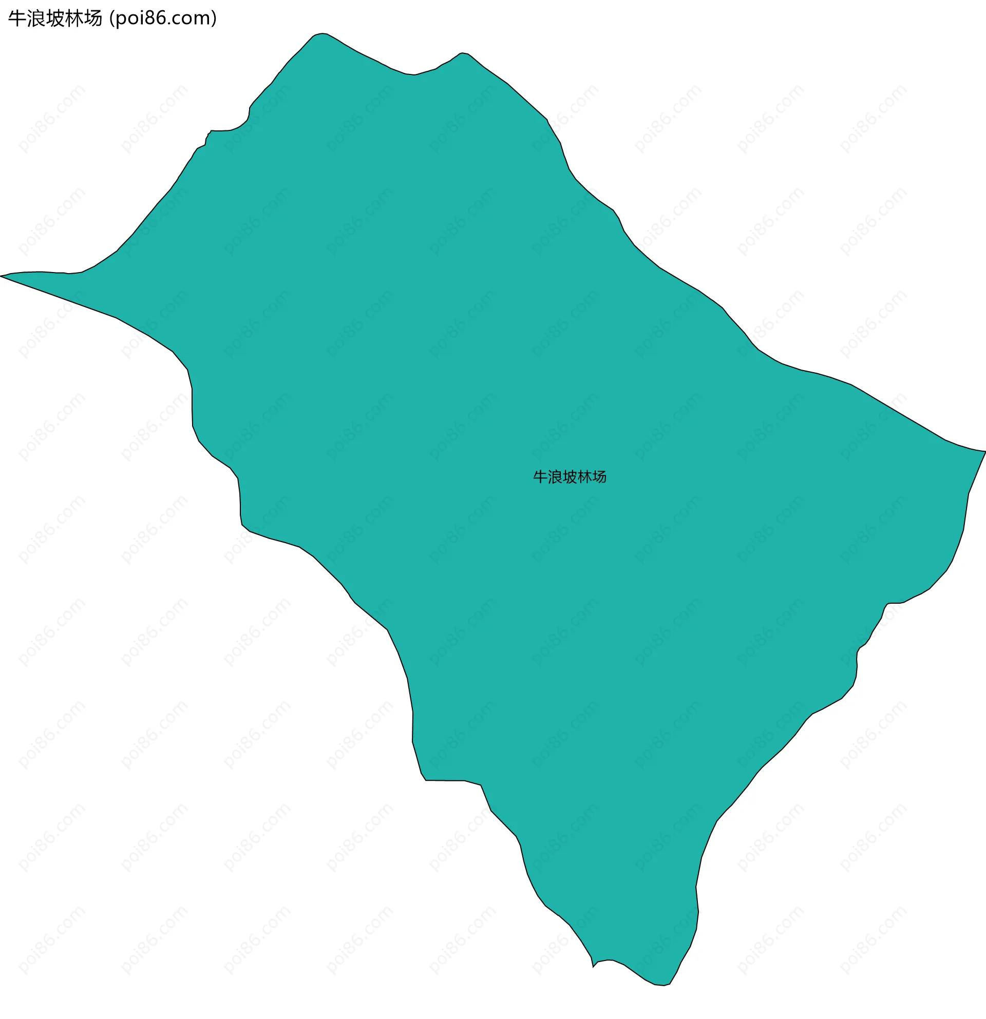 牛浪坡林场边界地图