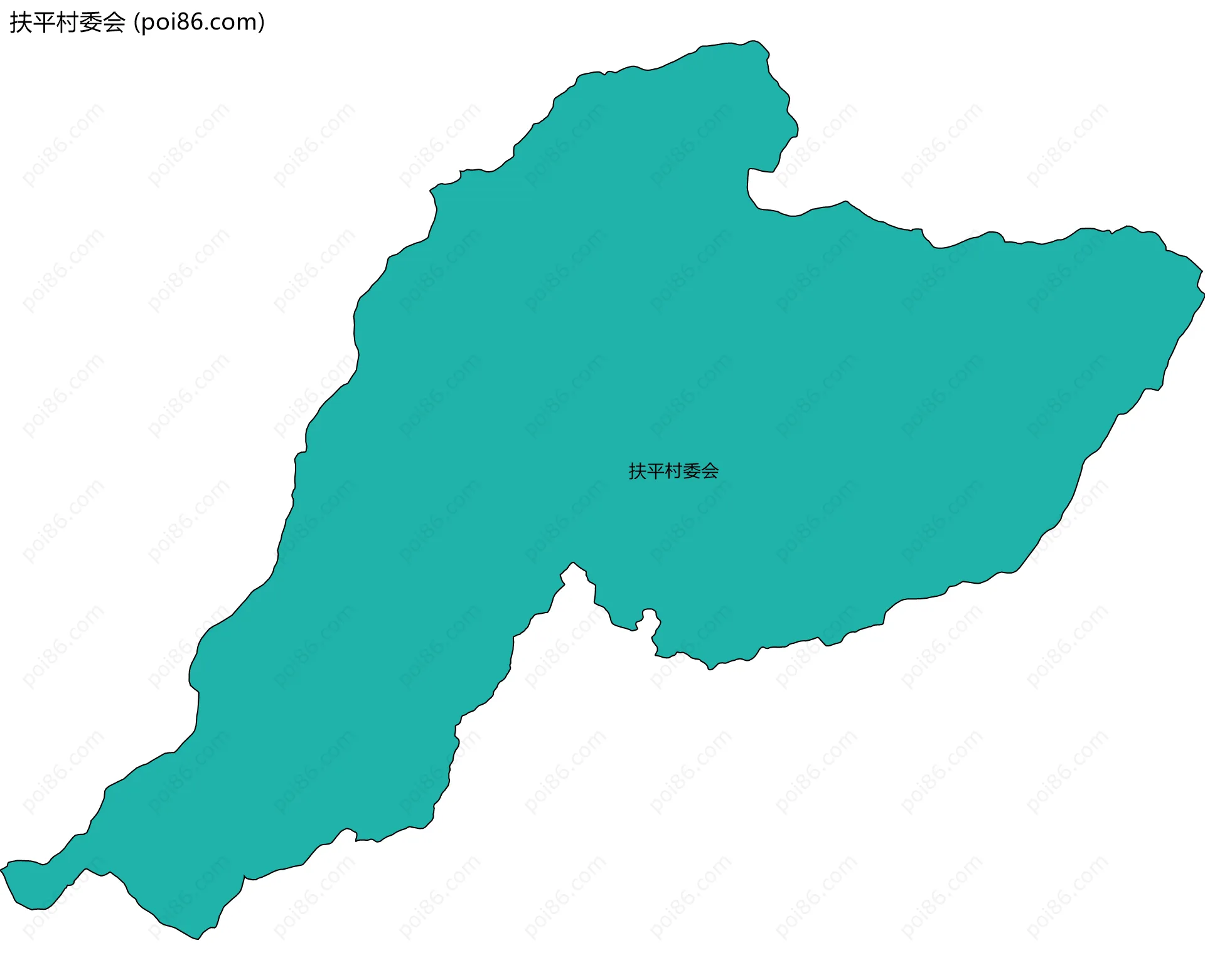 扶平村委会边界地图