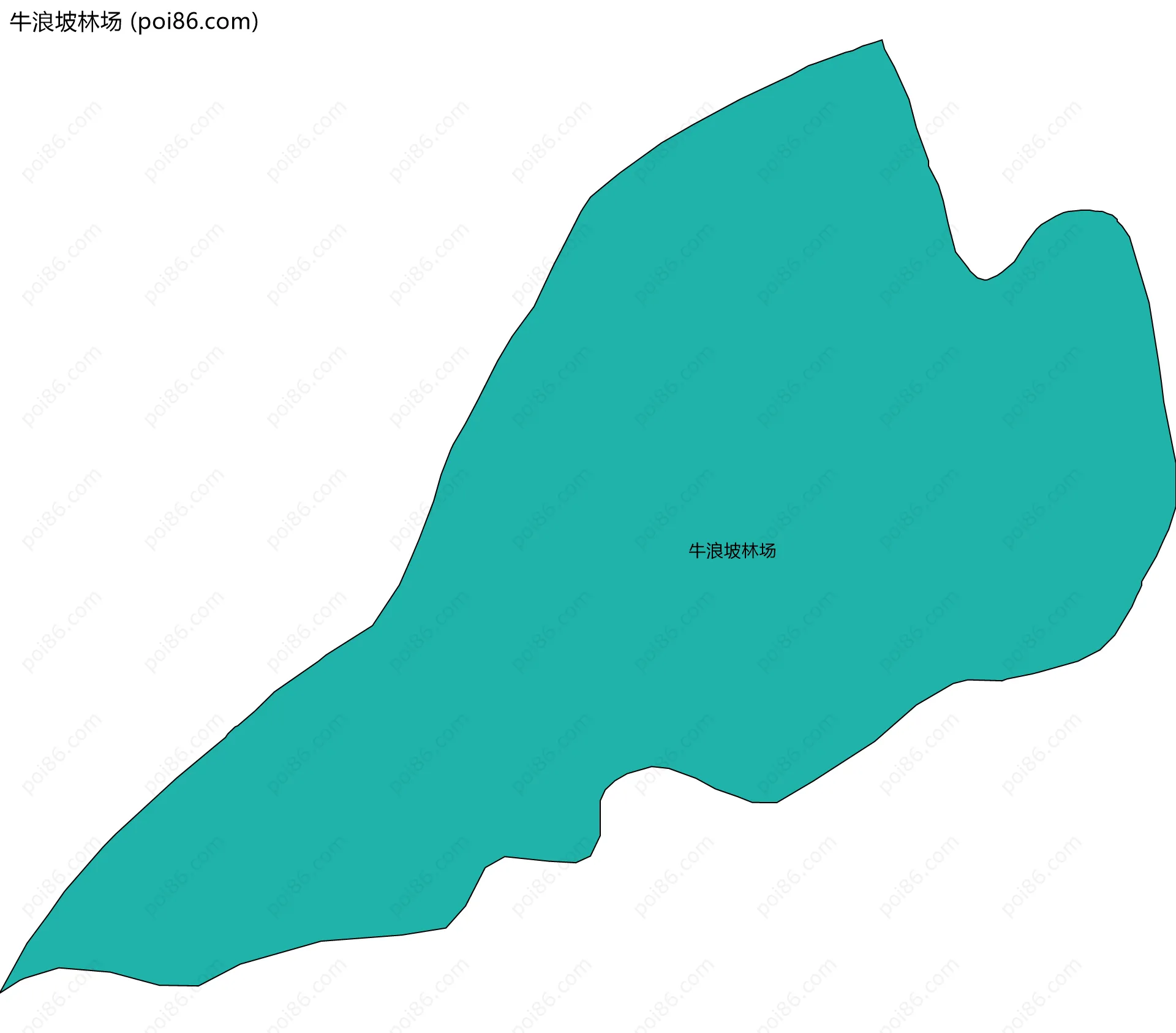 牛浪坡林场边界地图