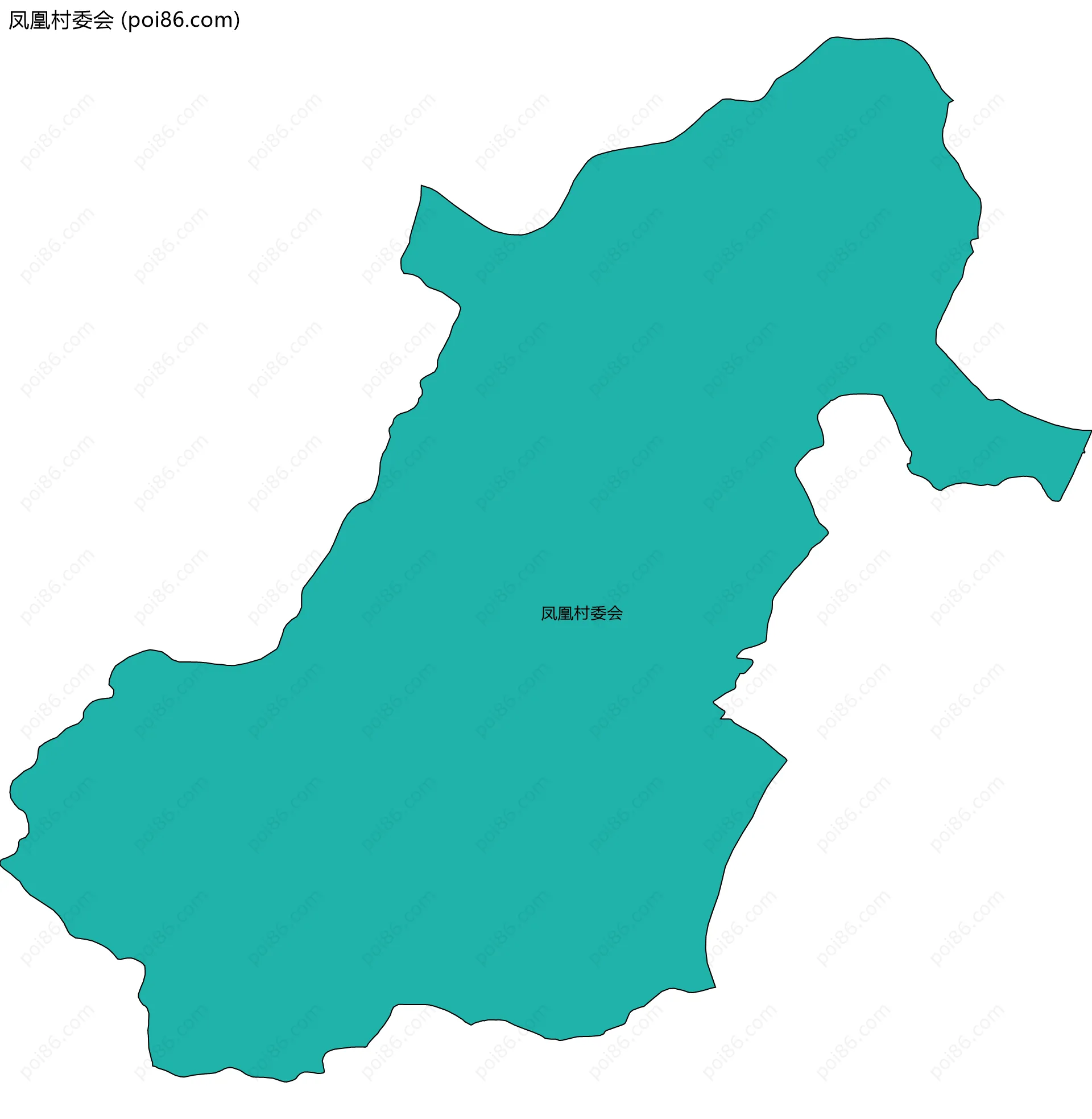 凤凰村委会边界地图