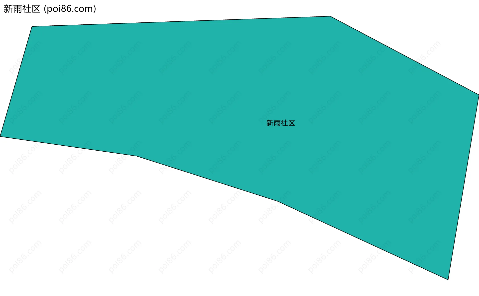 新雨社区边界地图