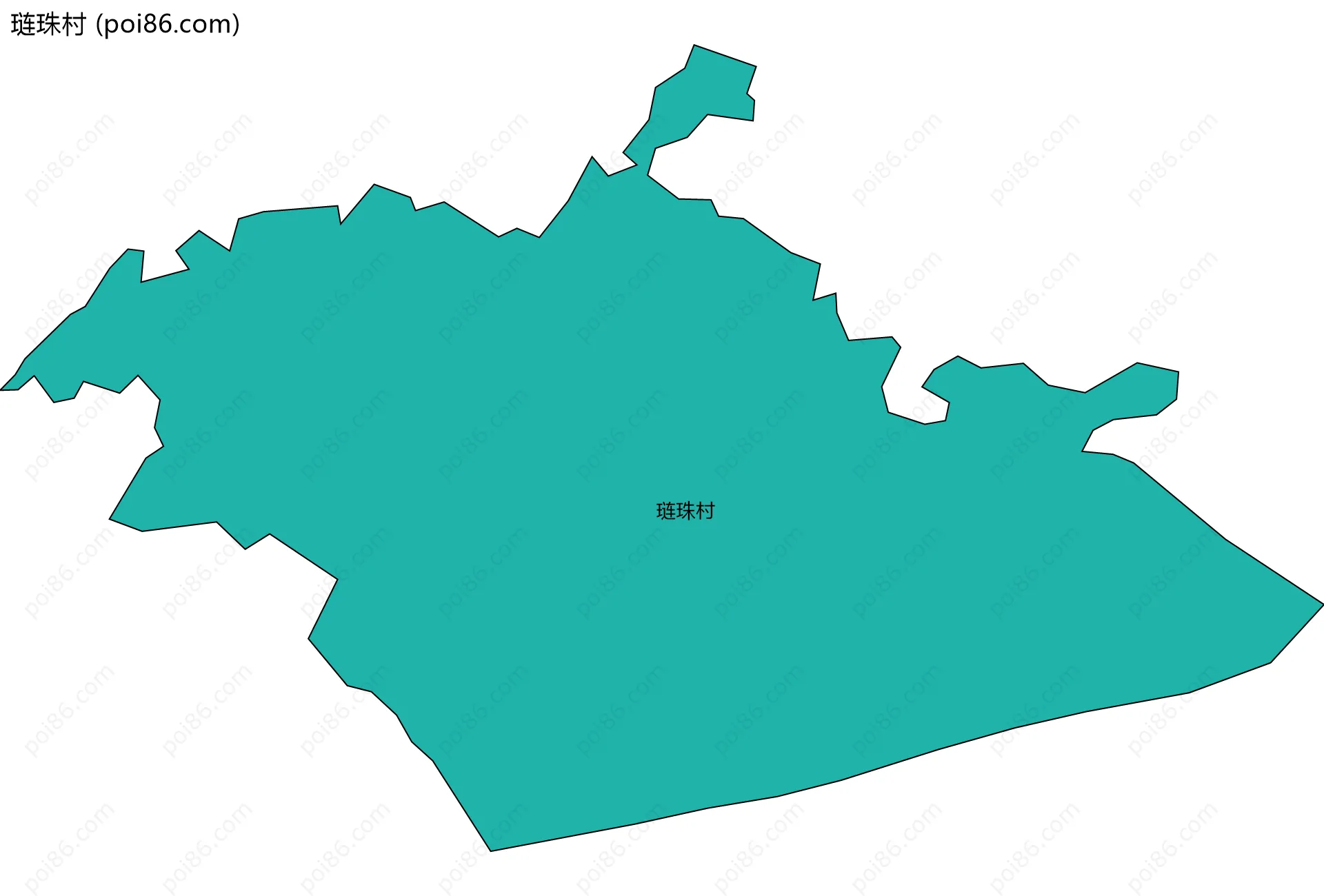 琏珠村边界地图