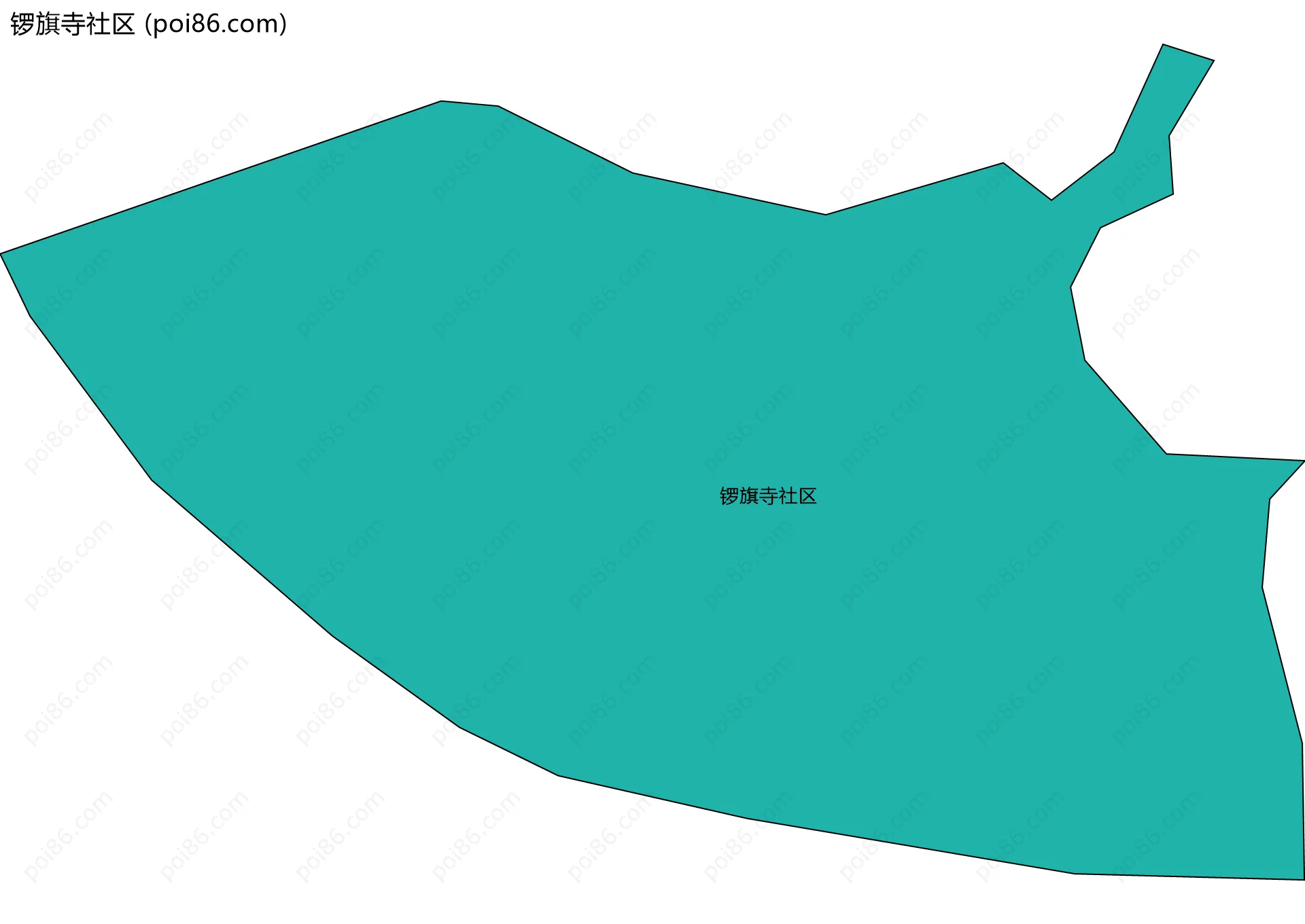 锣旗寺社区边界地图