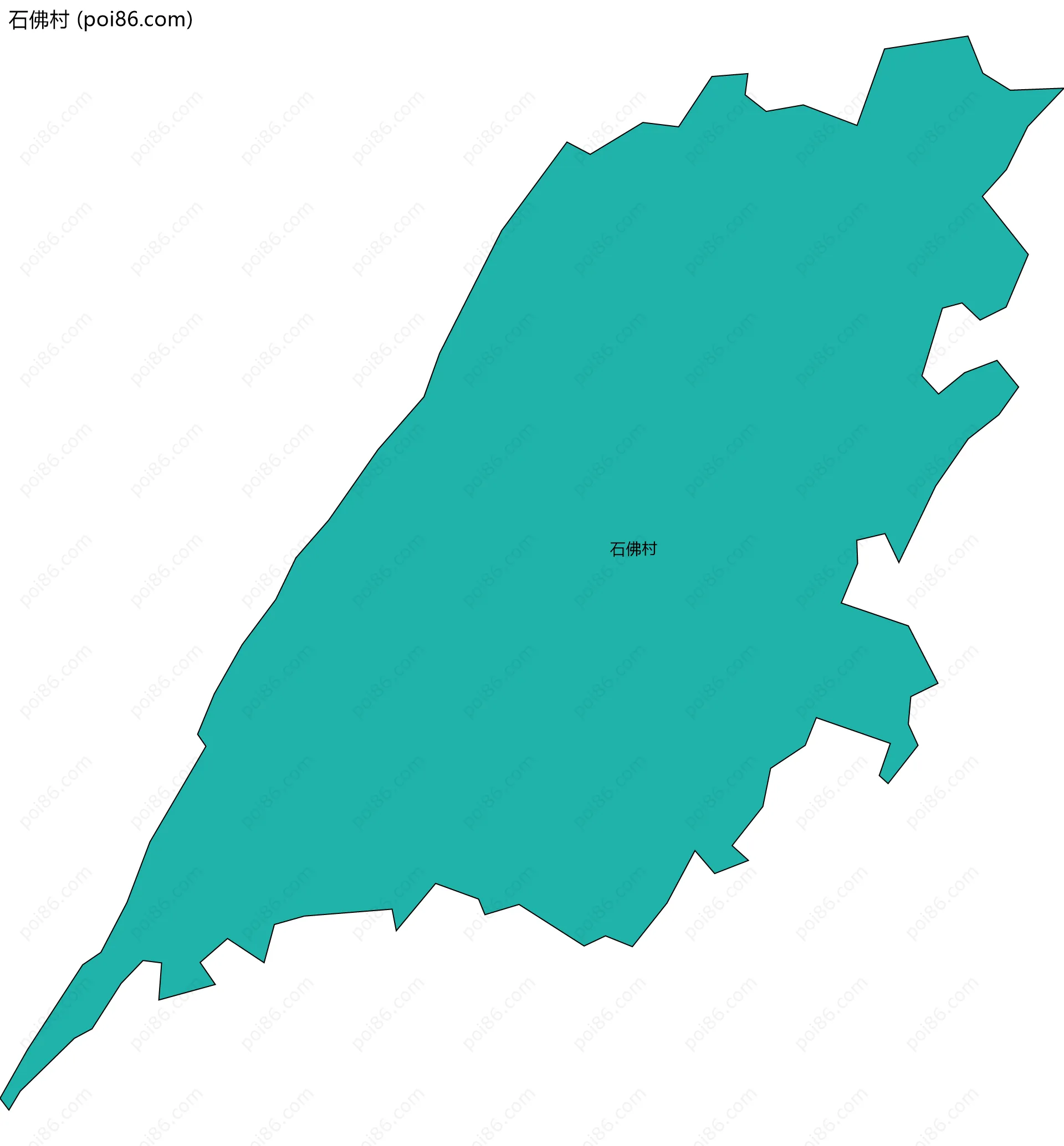 石佛村边界地图