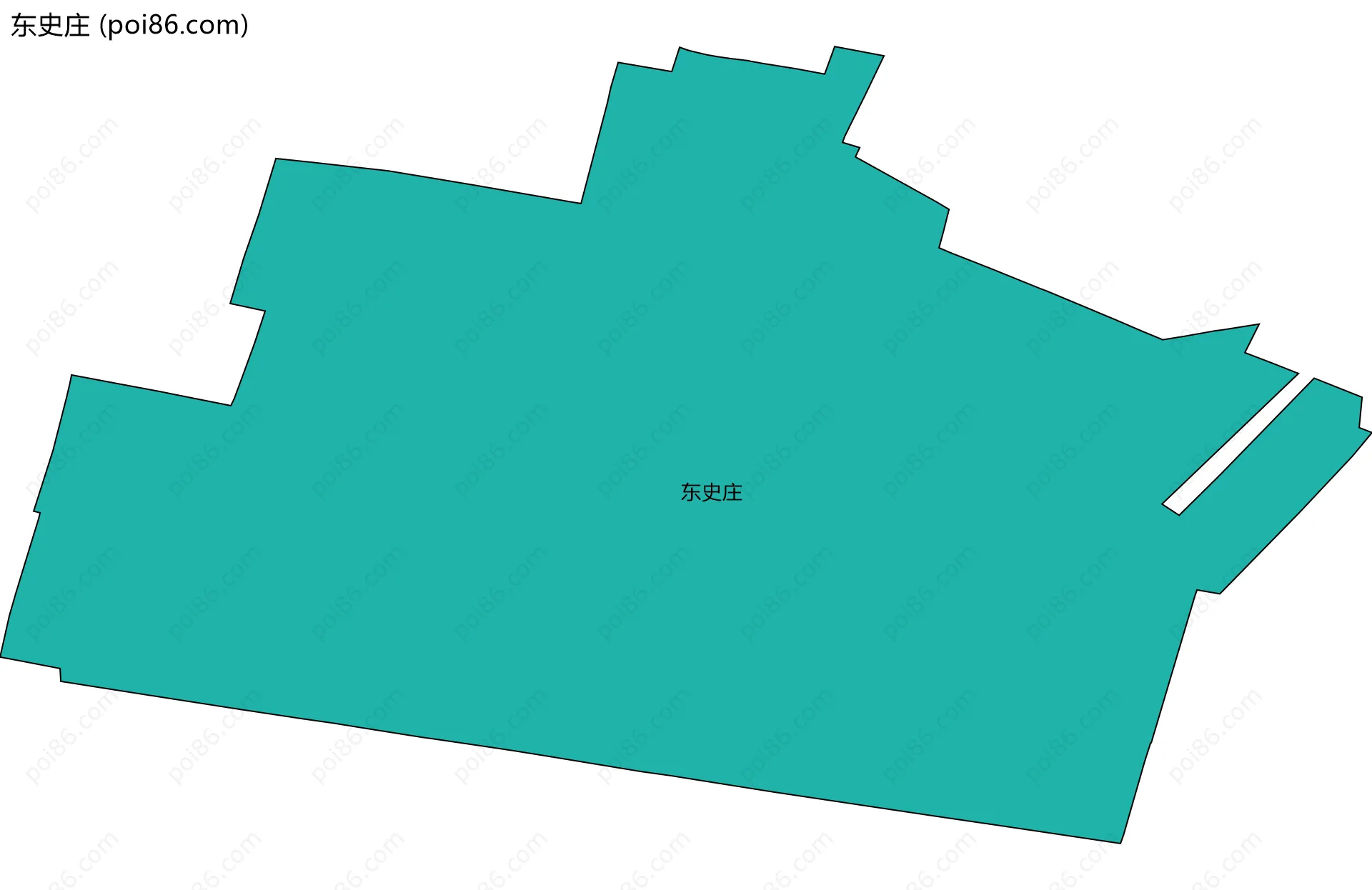 东史庄边界地图
