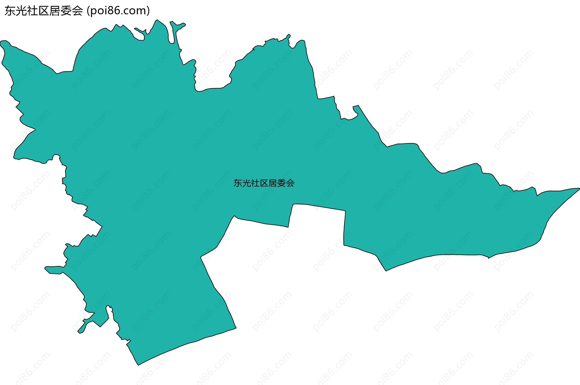 东光社区居委会边界地图