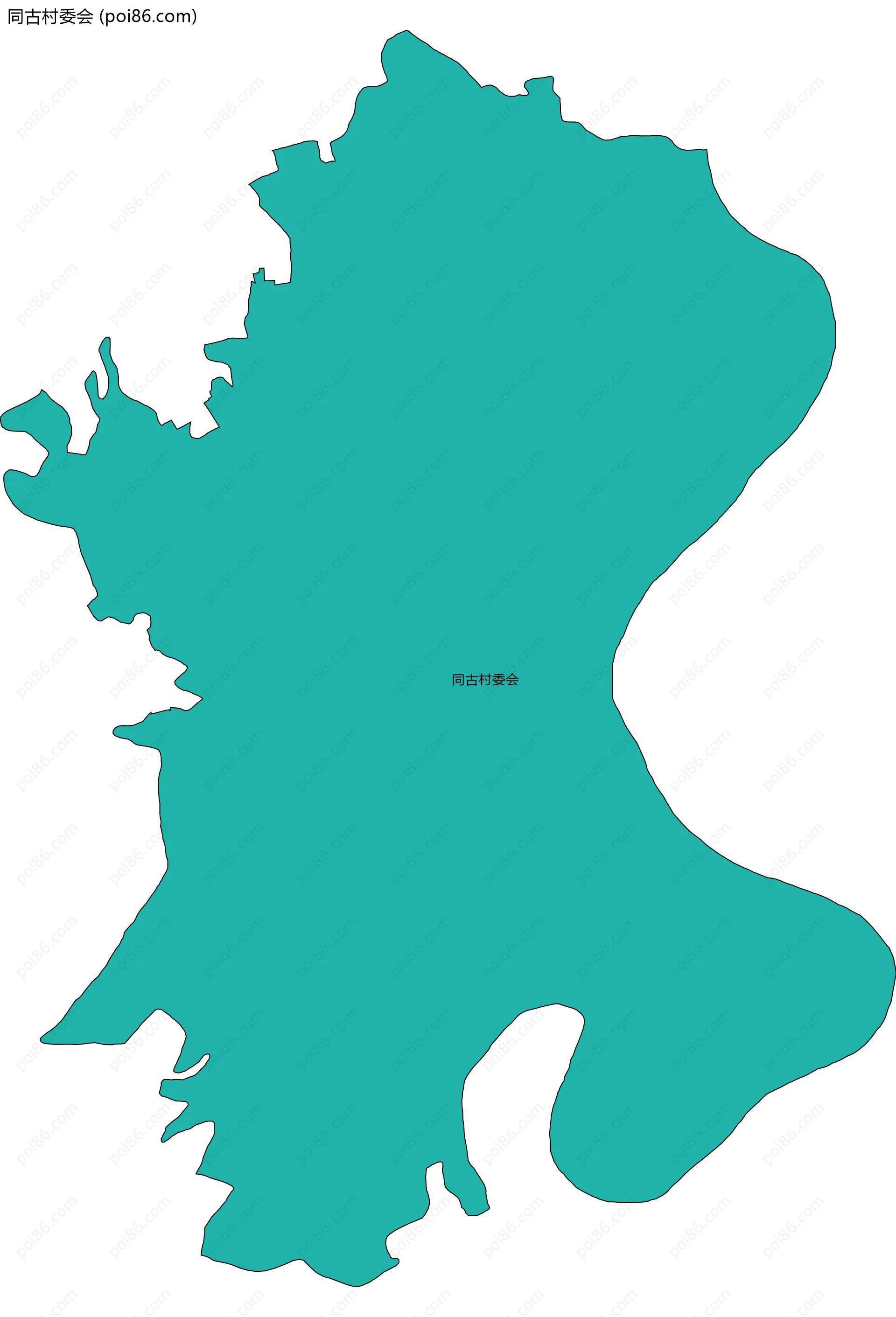 同古村委会边界地图