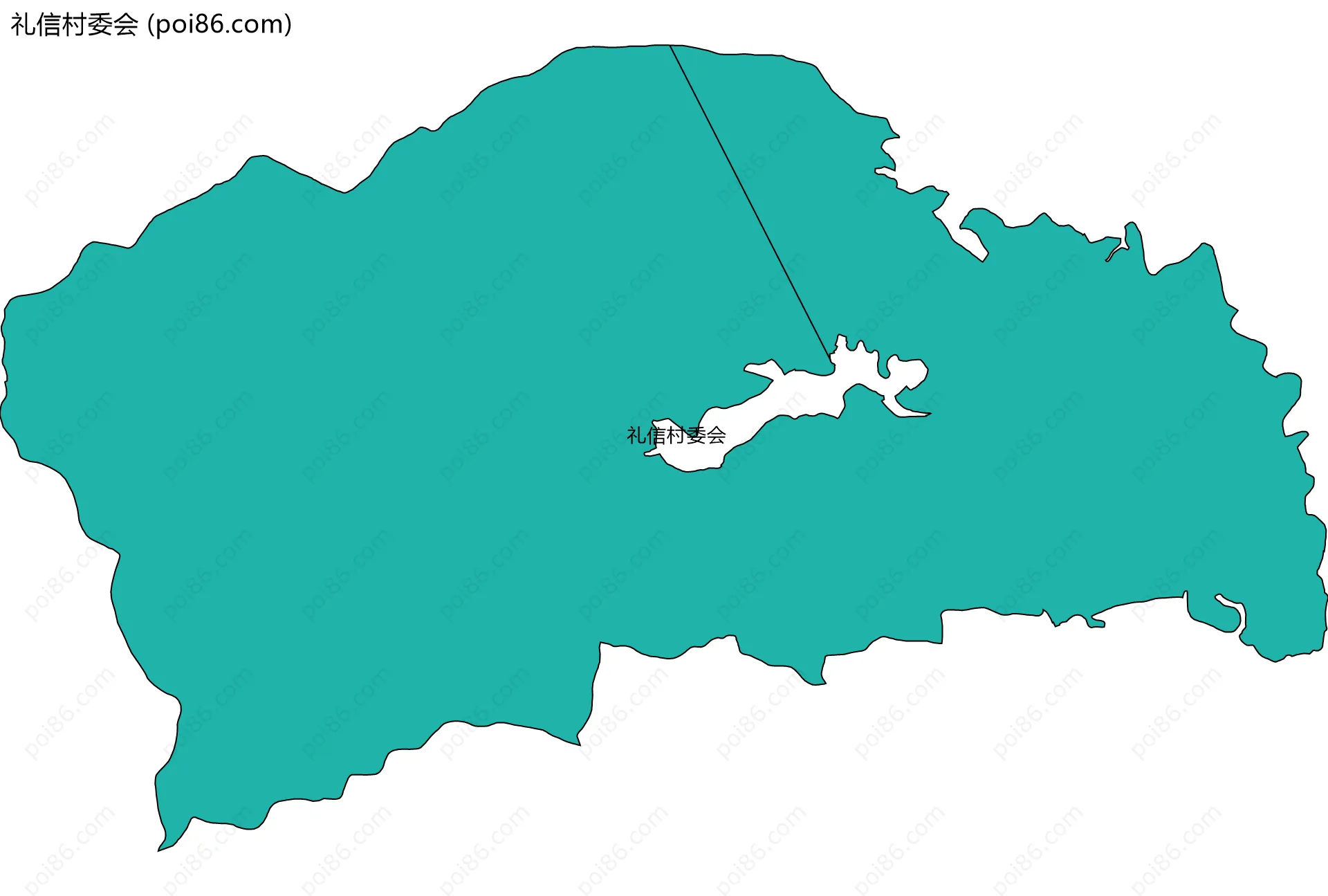 礼信村委会边界地图