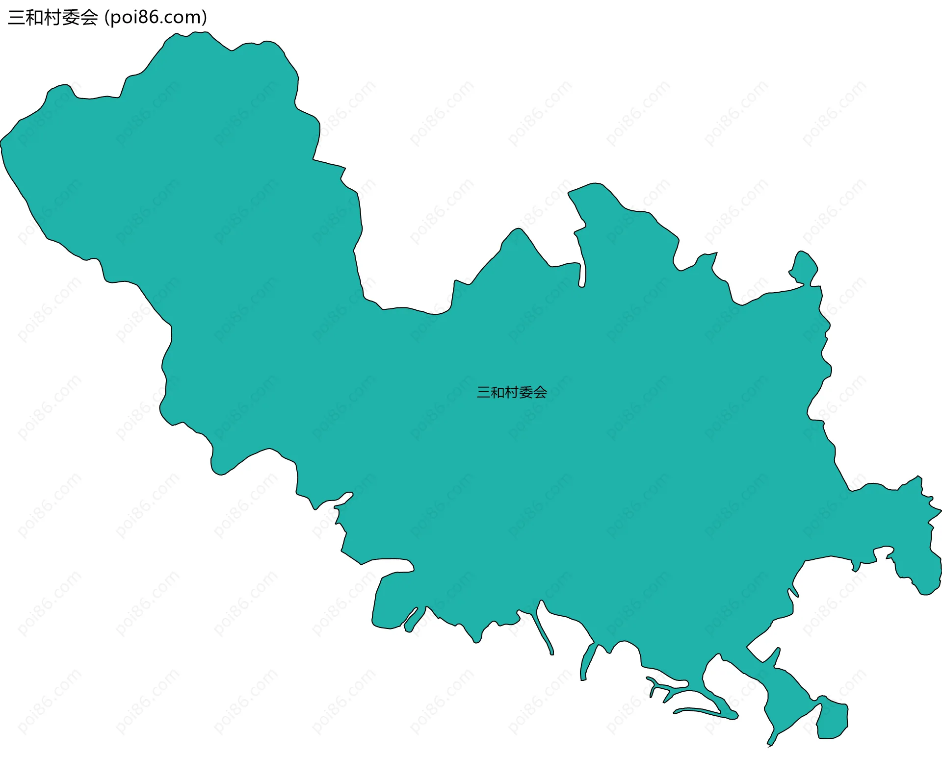 三和村委会边界地图