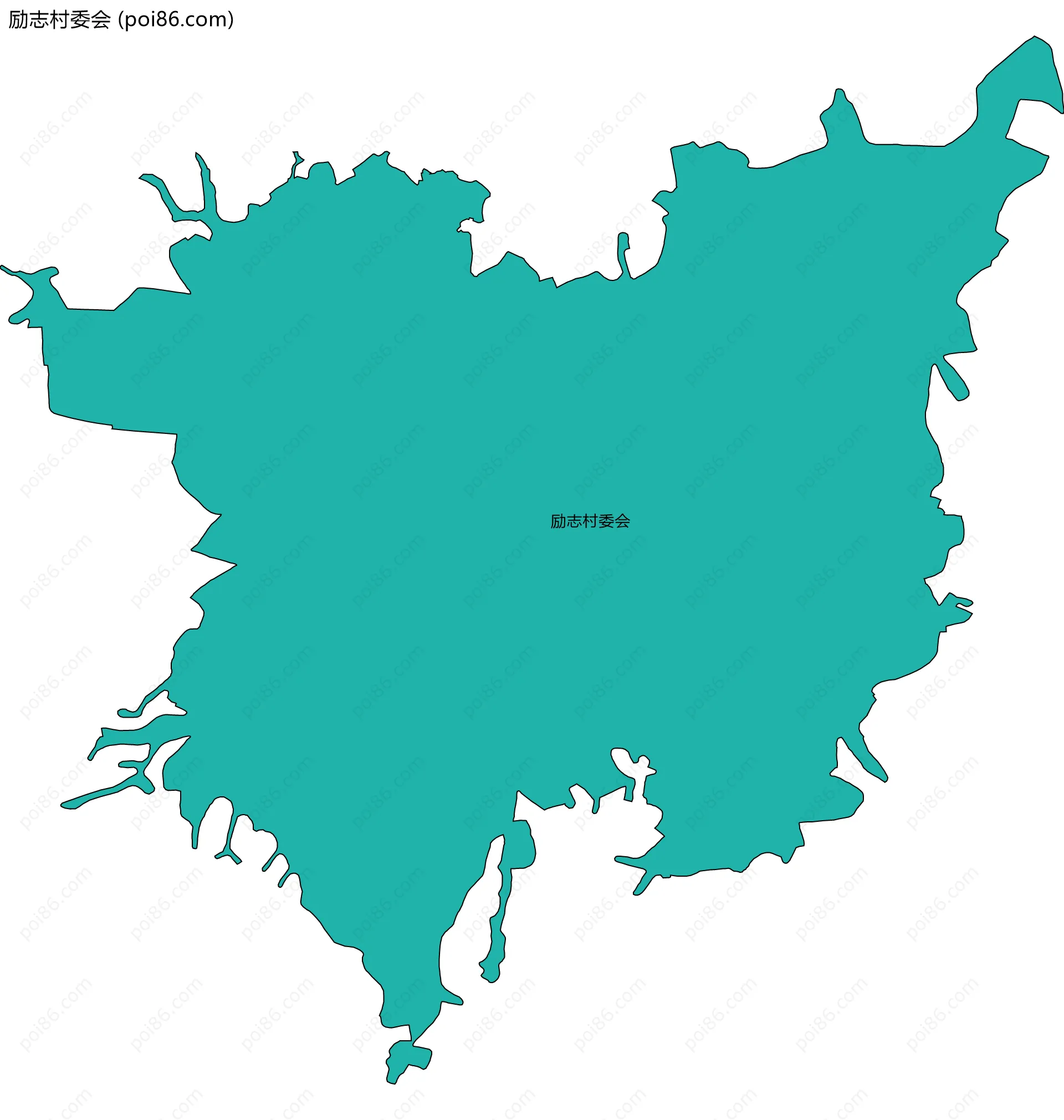 励志村委会边界地图