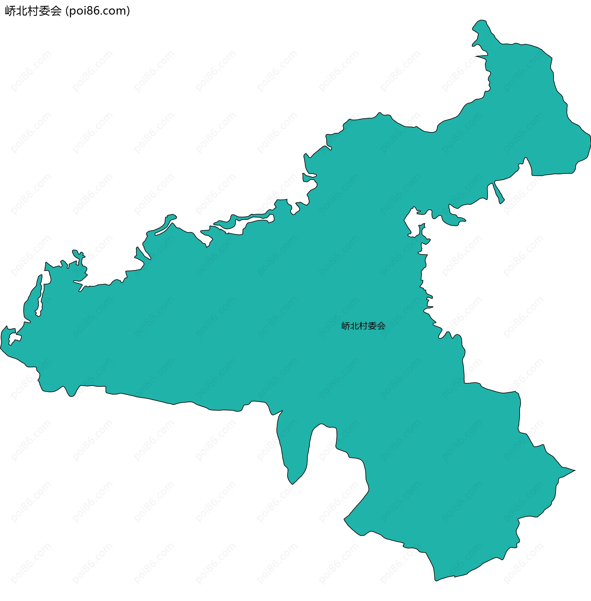 峤北村委会边界地图