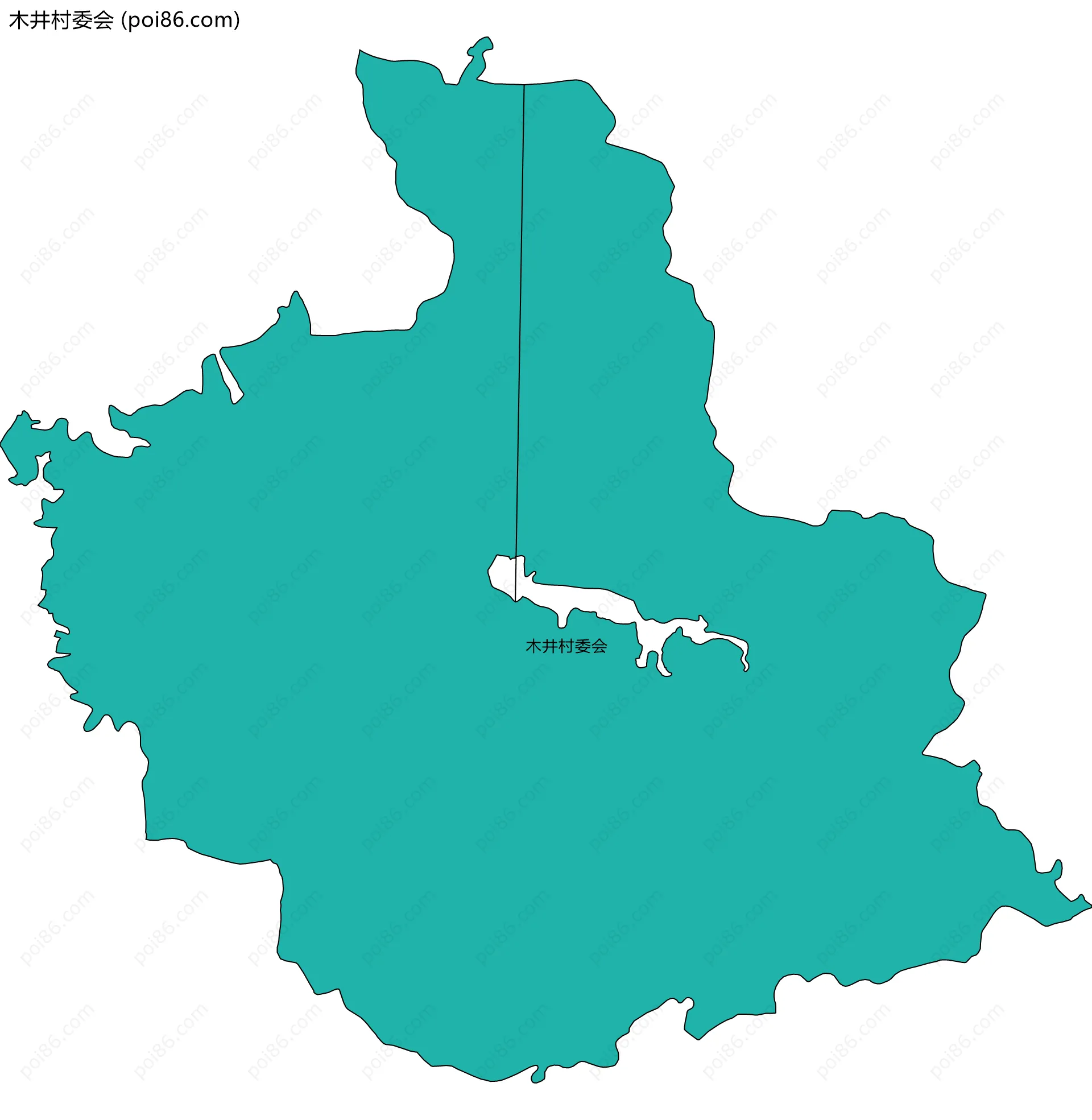 木井村委会边界地图