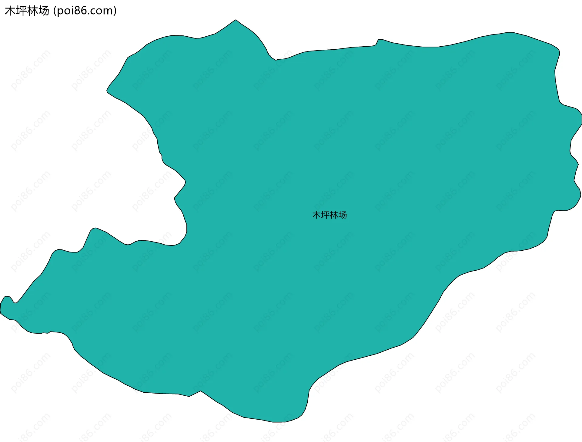 木坪林场边界地图