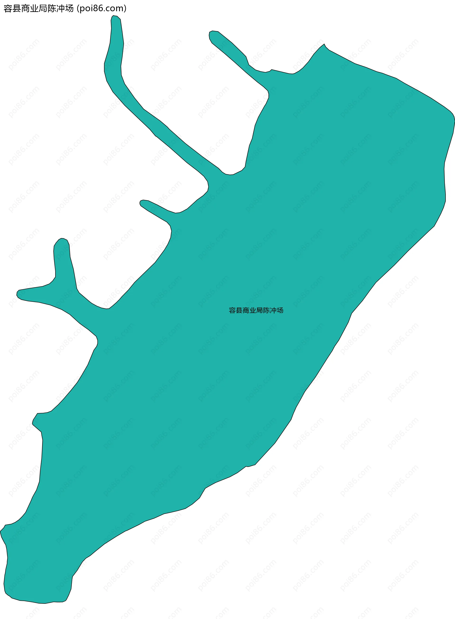 容县商业局陈冲场边界地图