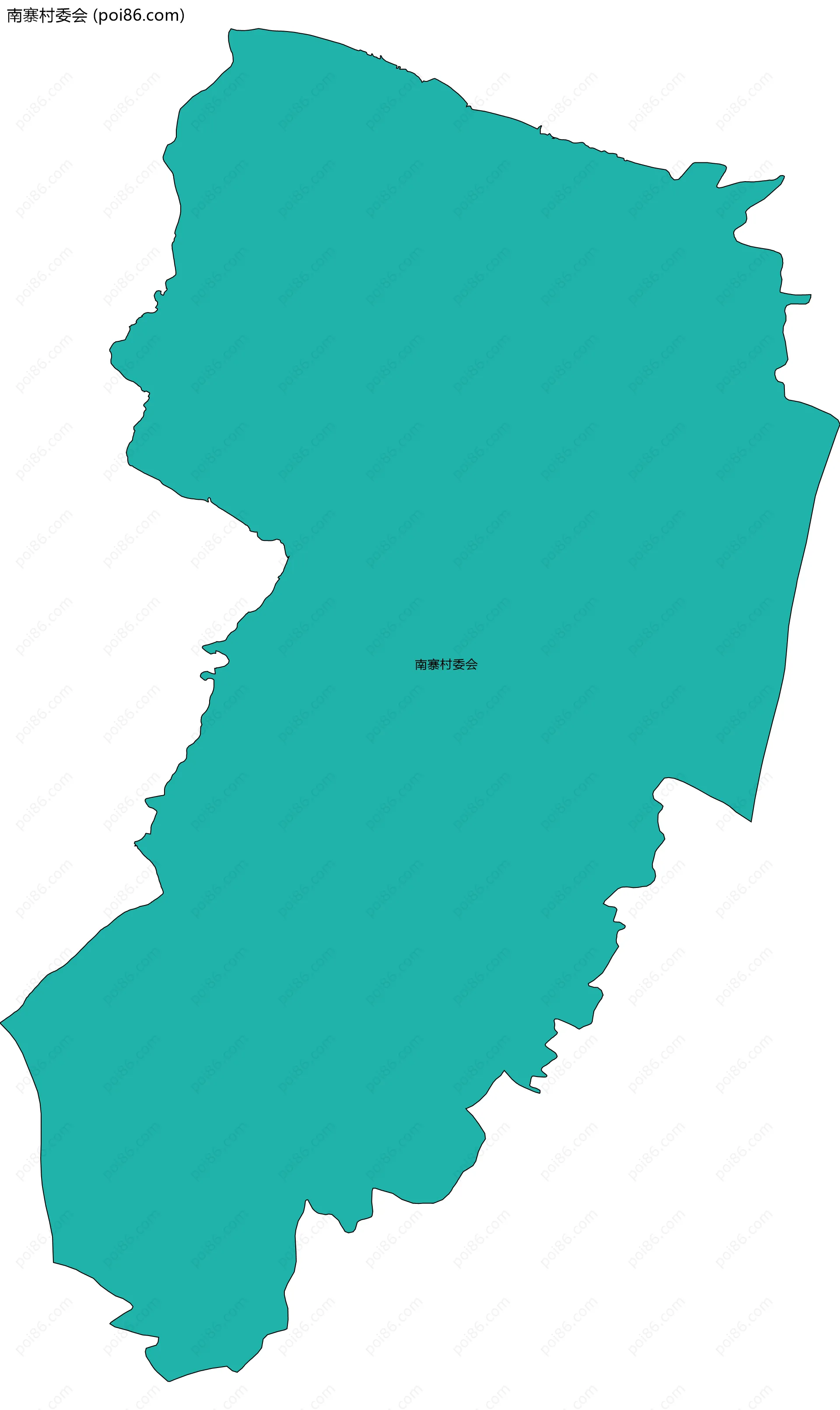 南寨村委会边界地图