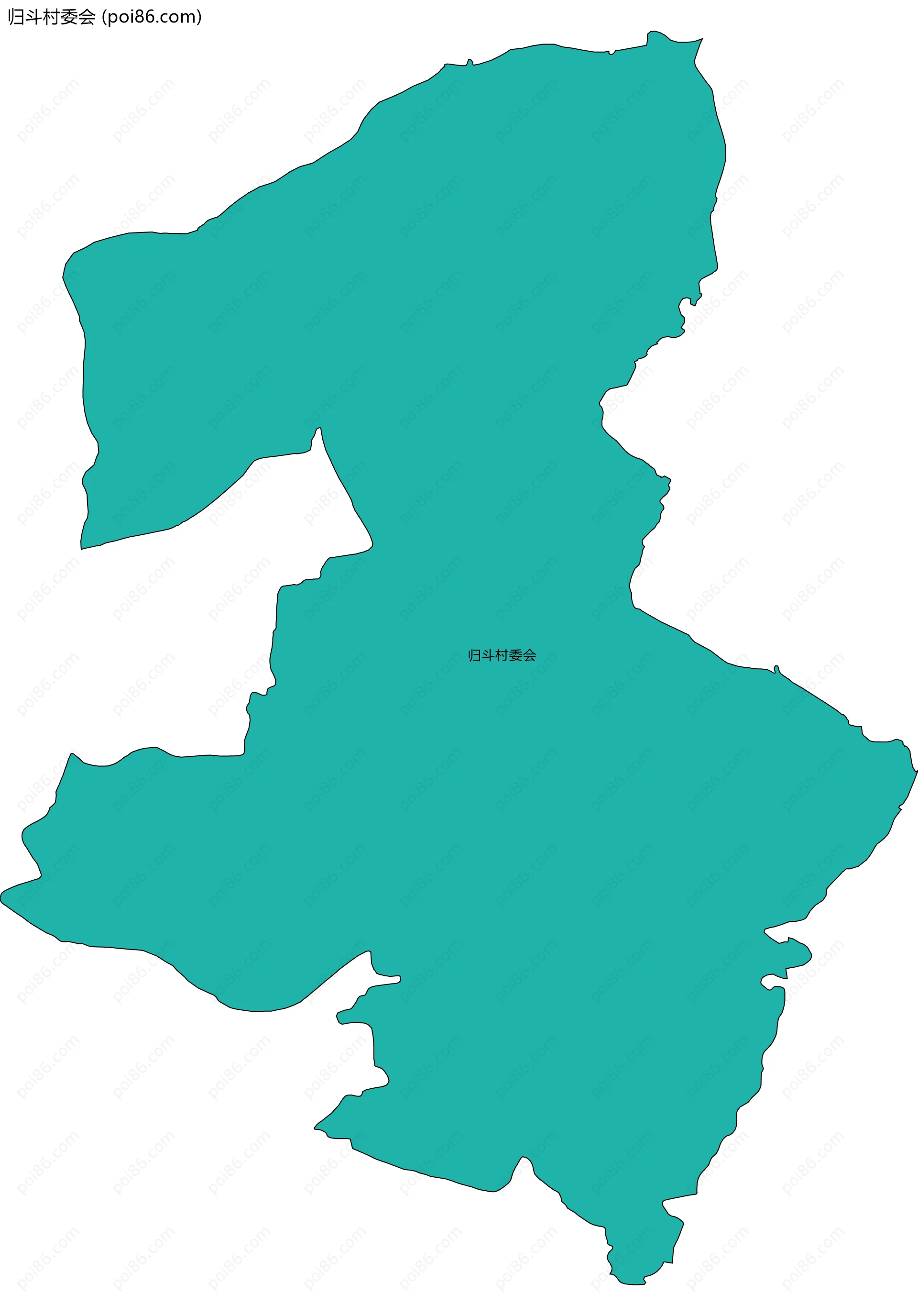 归斗村委会边界地图