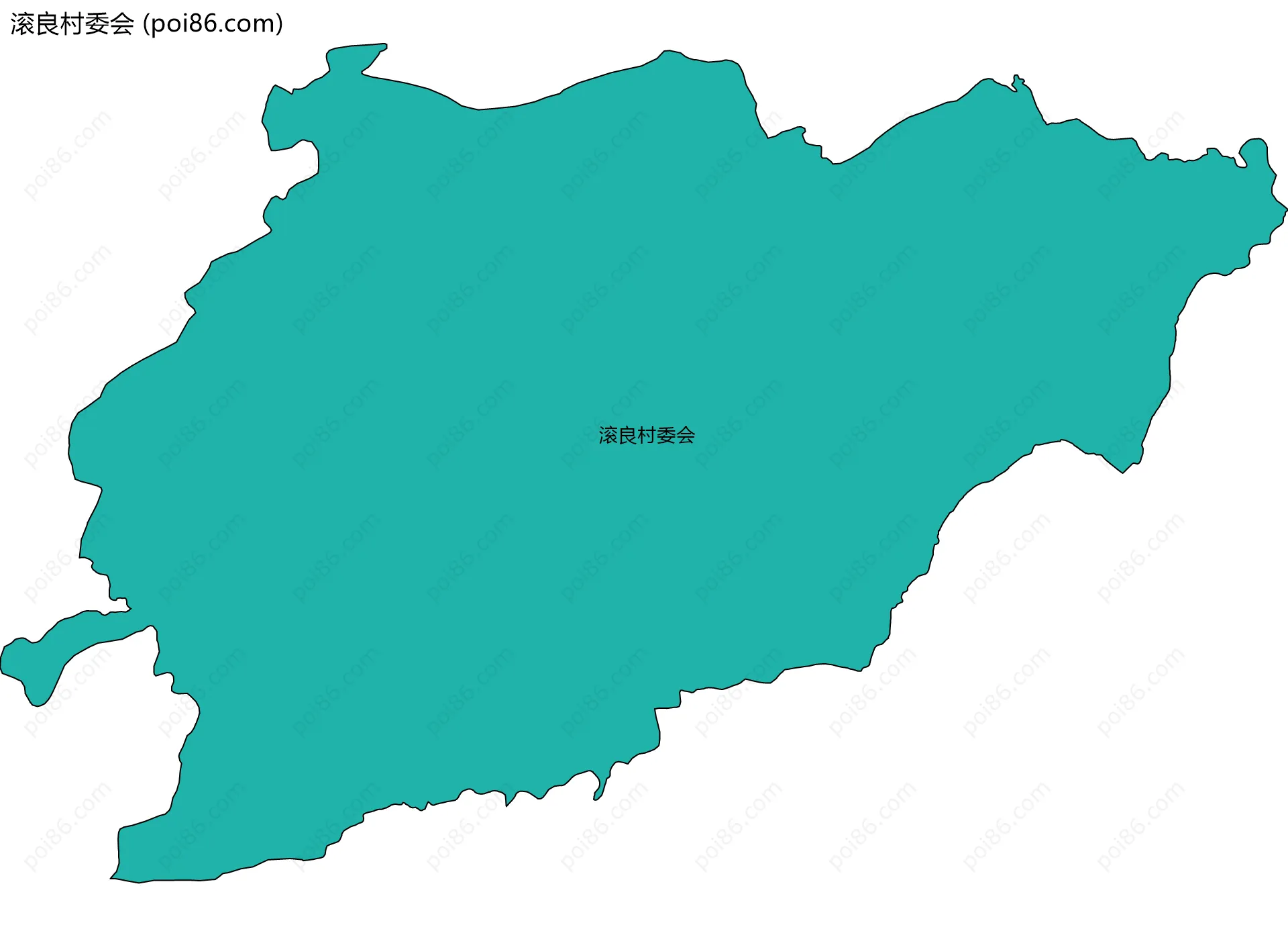 滚良村委会边界地图