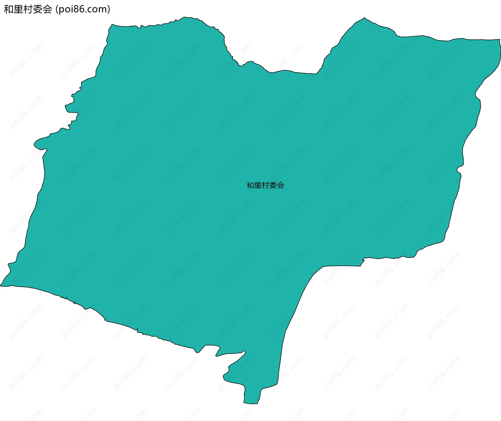 和里村委会边界地图
