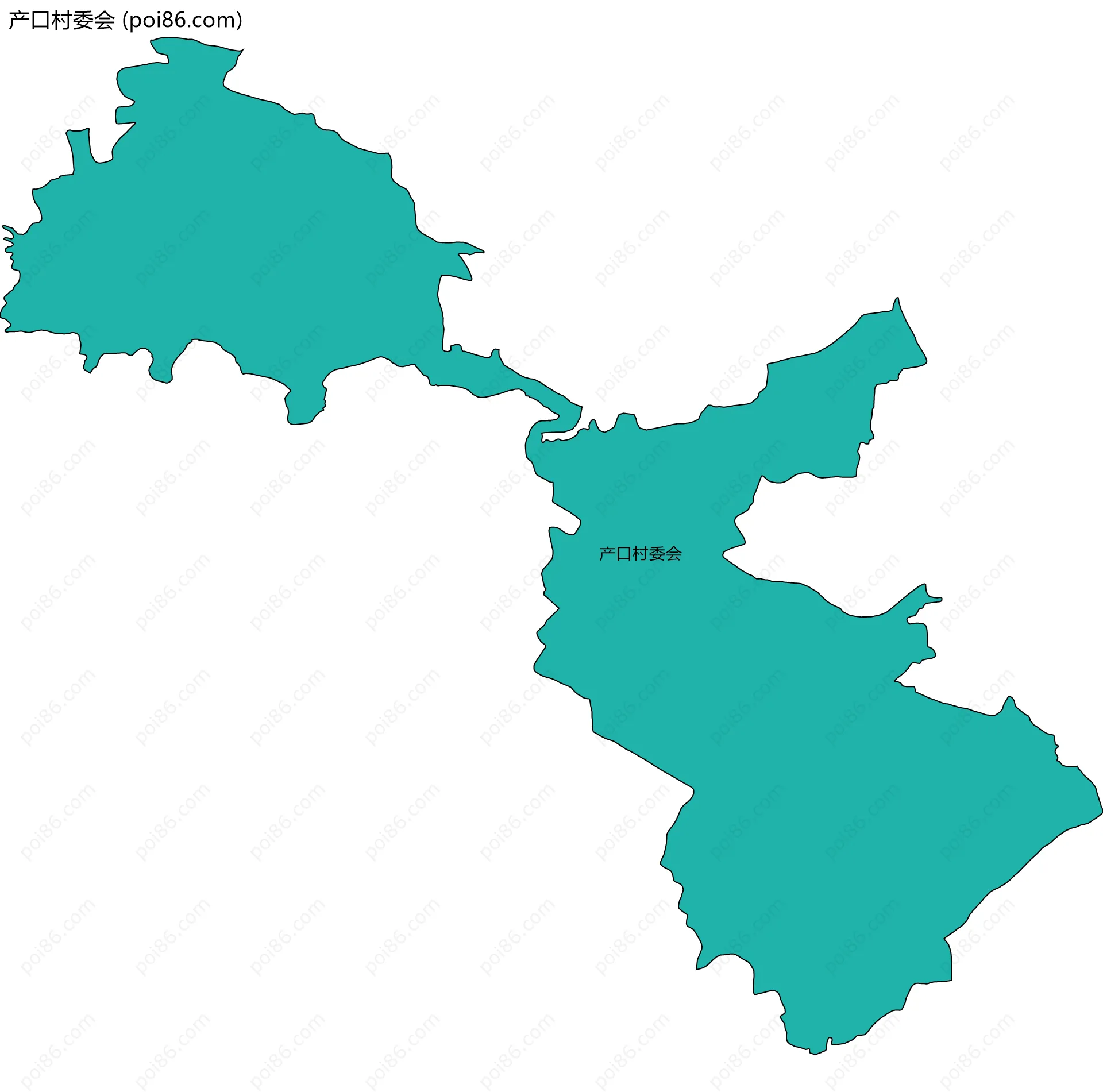 产口村委会边界地图