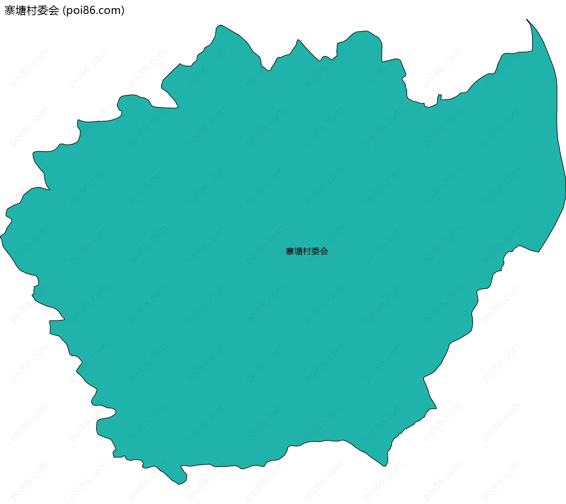 寨塘村委会边界地图