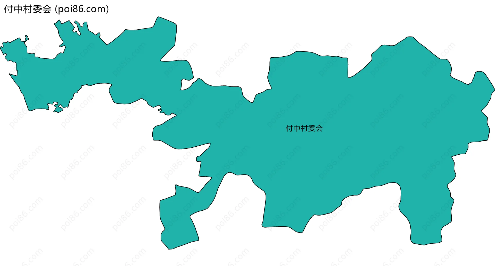 付中村委会边界地图