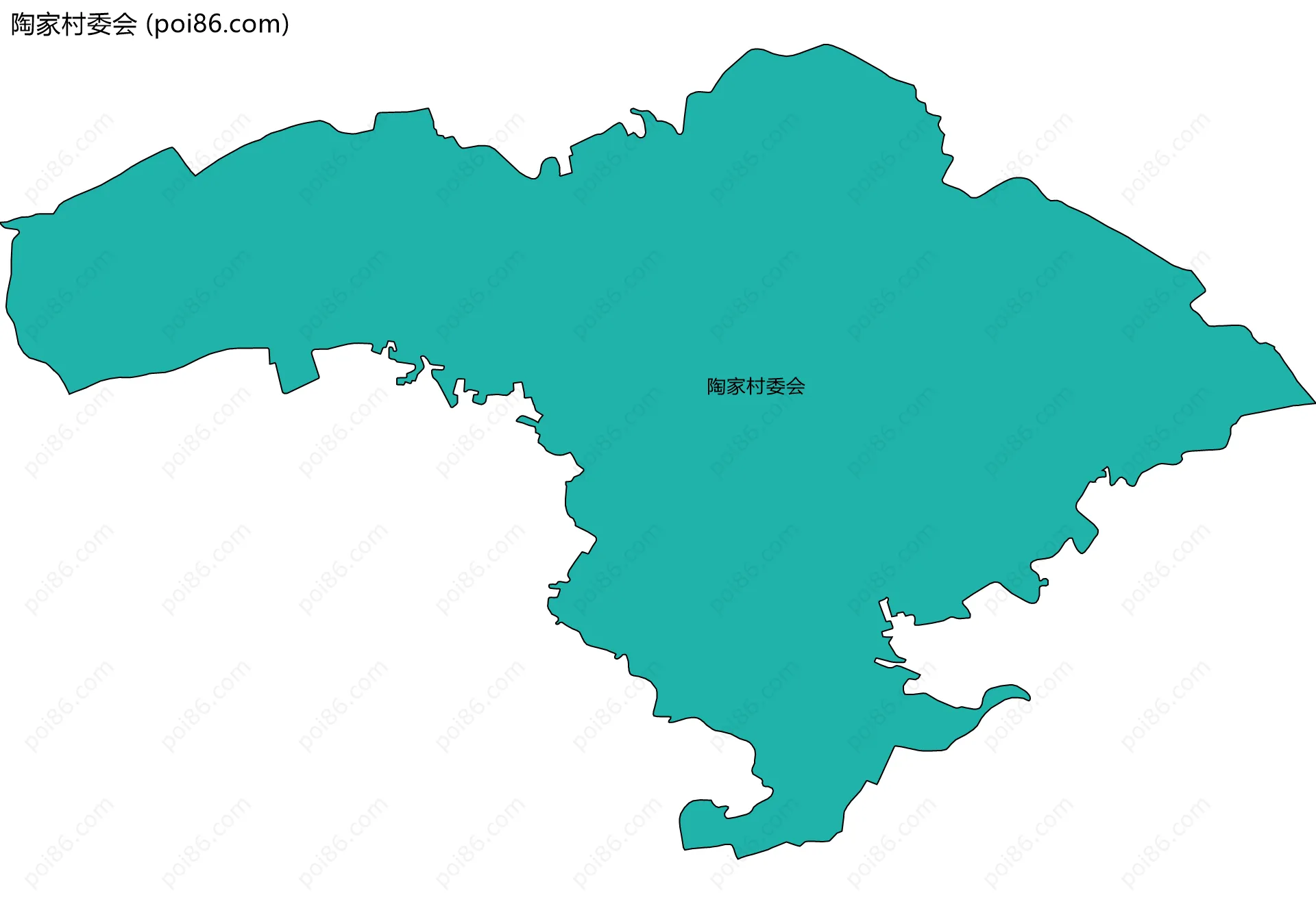 陶家村委会边界地图