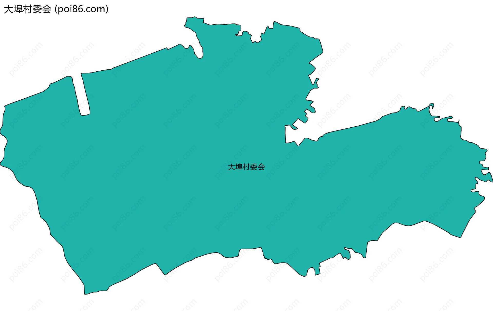 大埠村委会边界地图