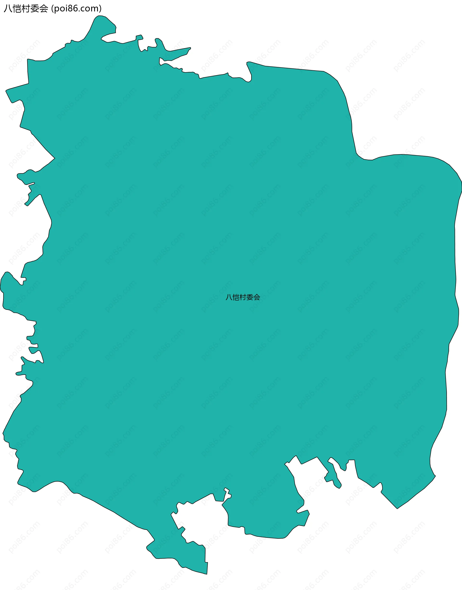 八恺村委会边界地图