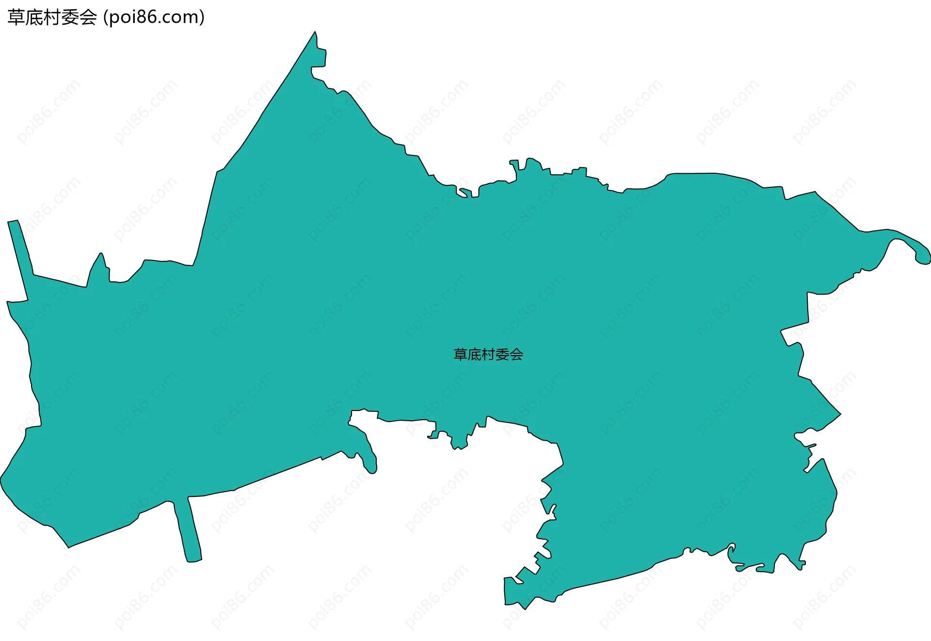 草底村委会边界地图