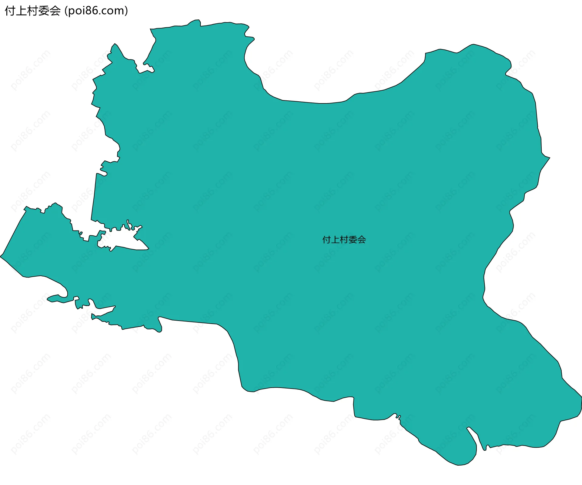 付上村委会边界地图