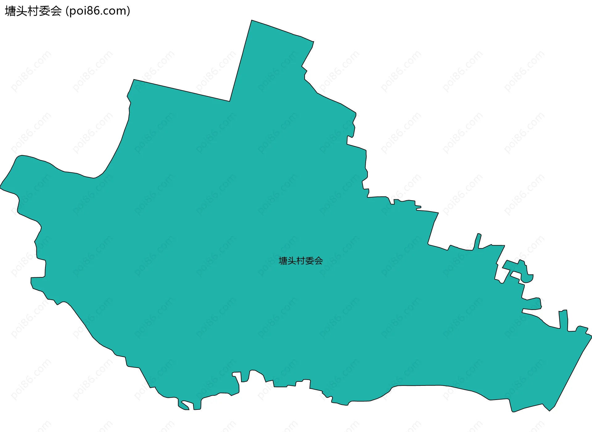 塘头村委会边界地图