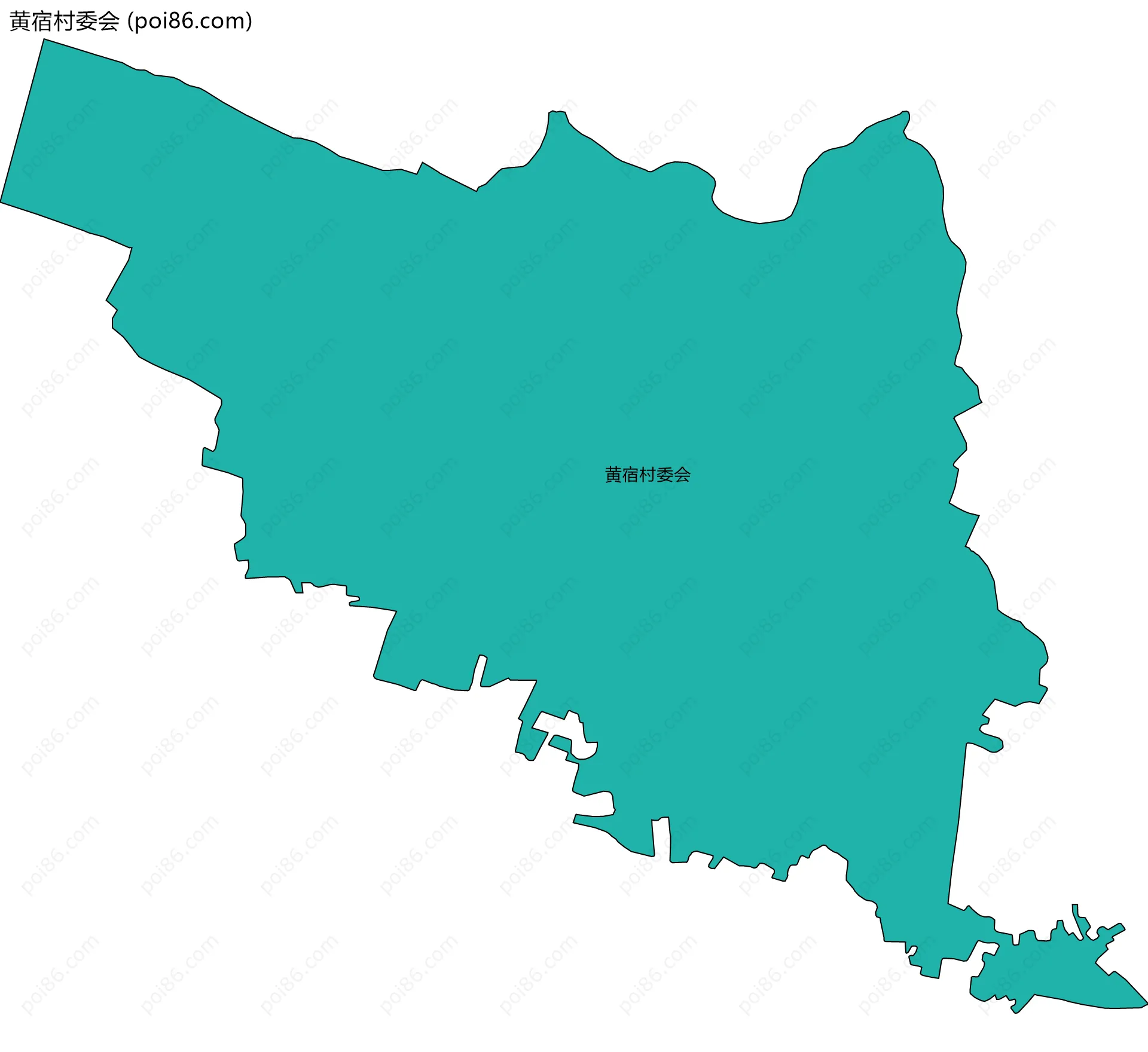 黄宿村委会边界地图