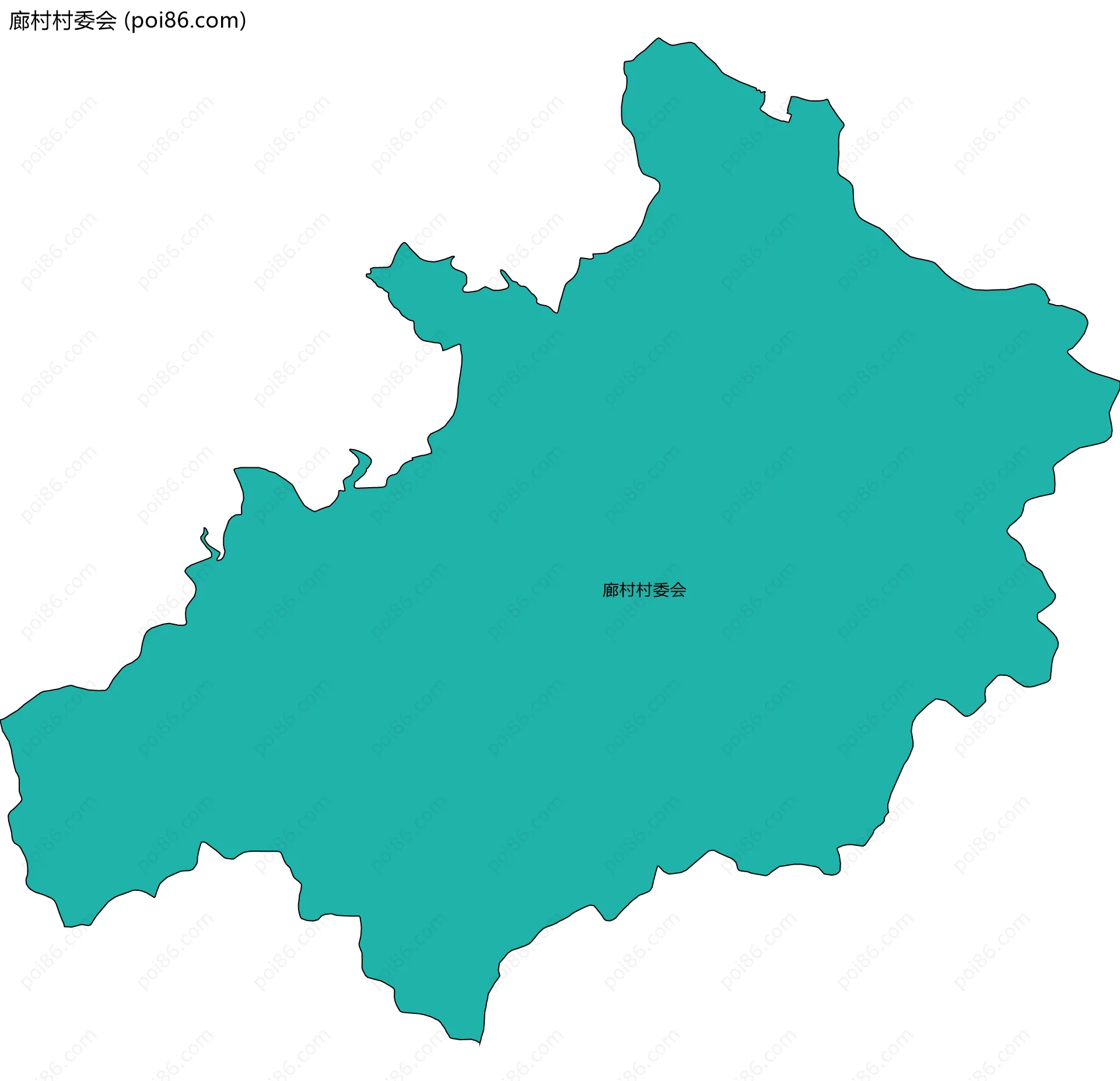 廊村村委会边界地图