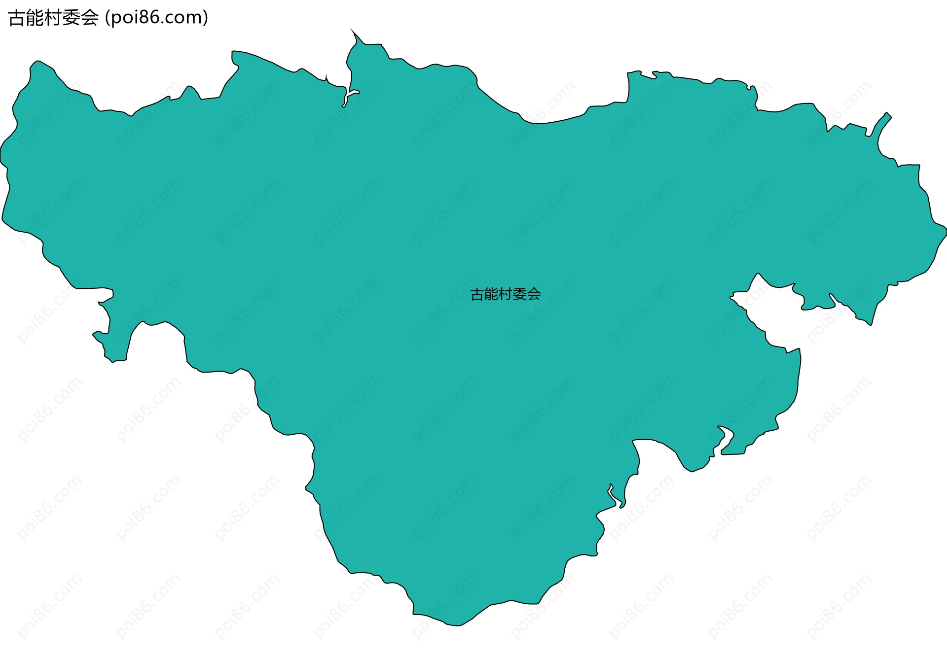古能村委会边界地图
