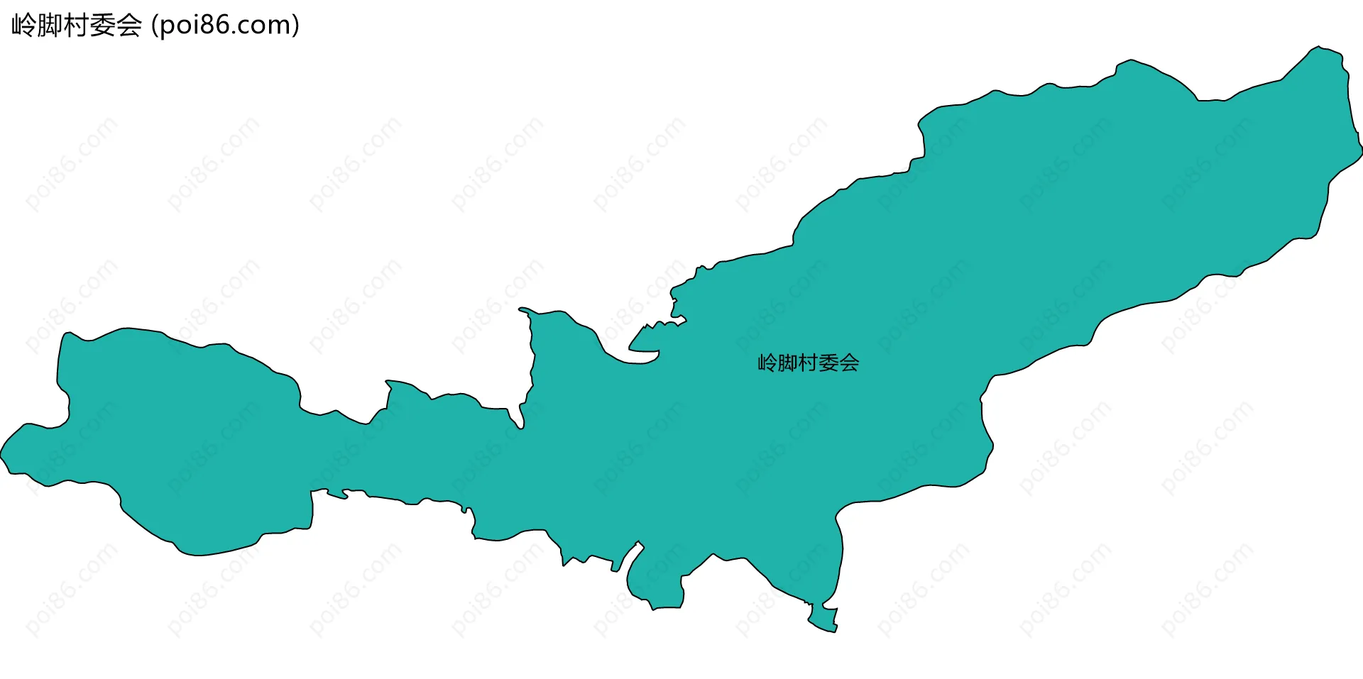 岭脚村委会边界地图