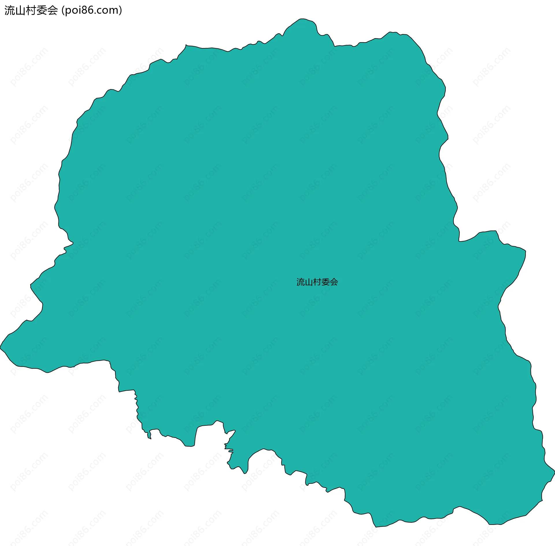 流山村委会边界地图